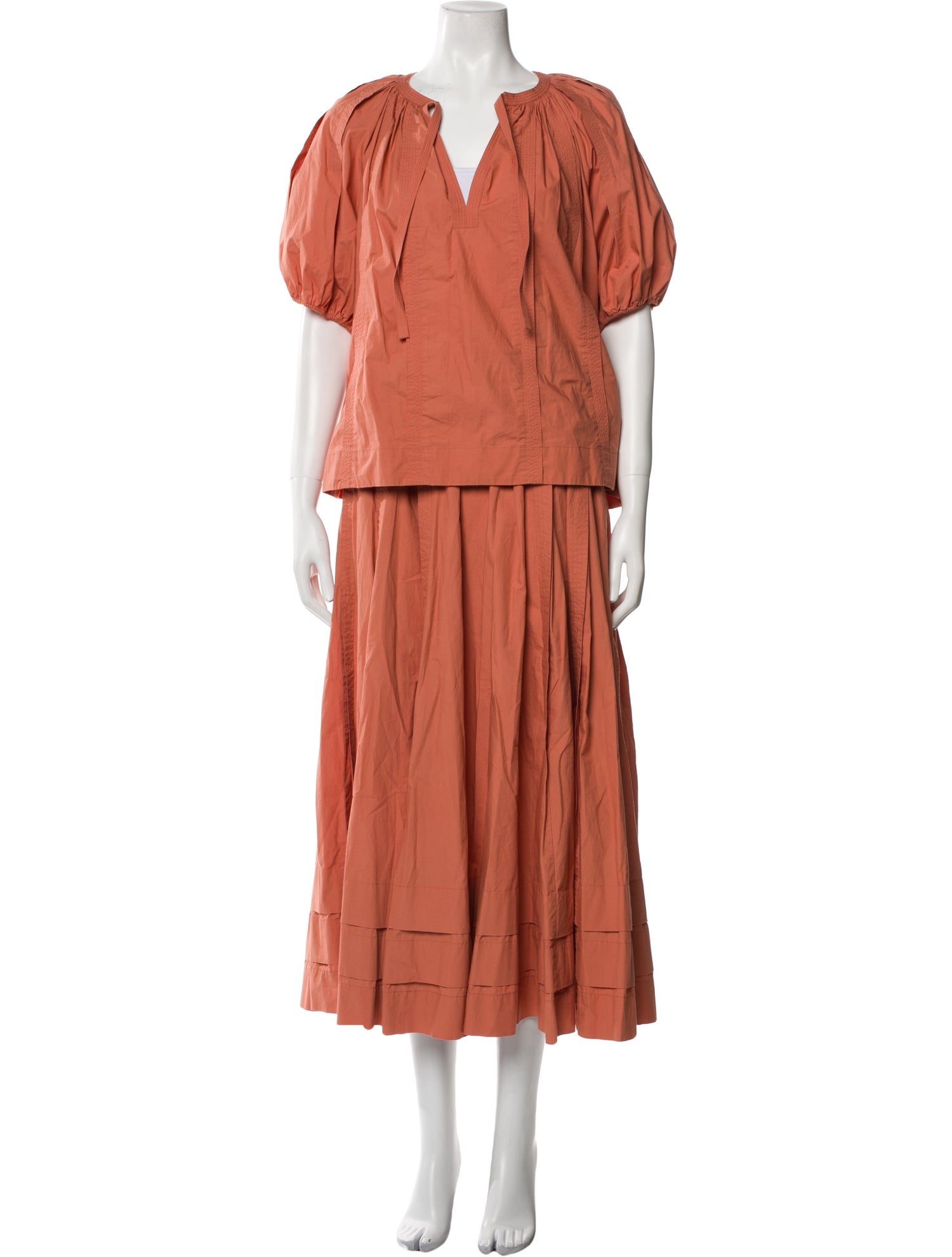 Ulla Johnson Ruffle Embellishment Skirt Set