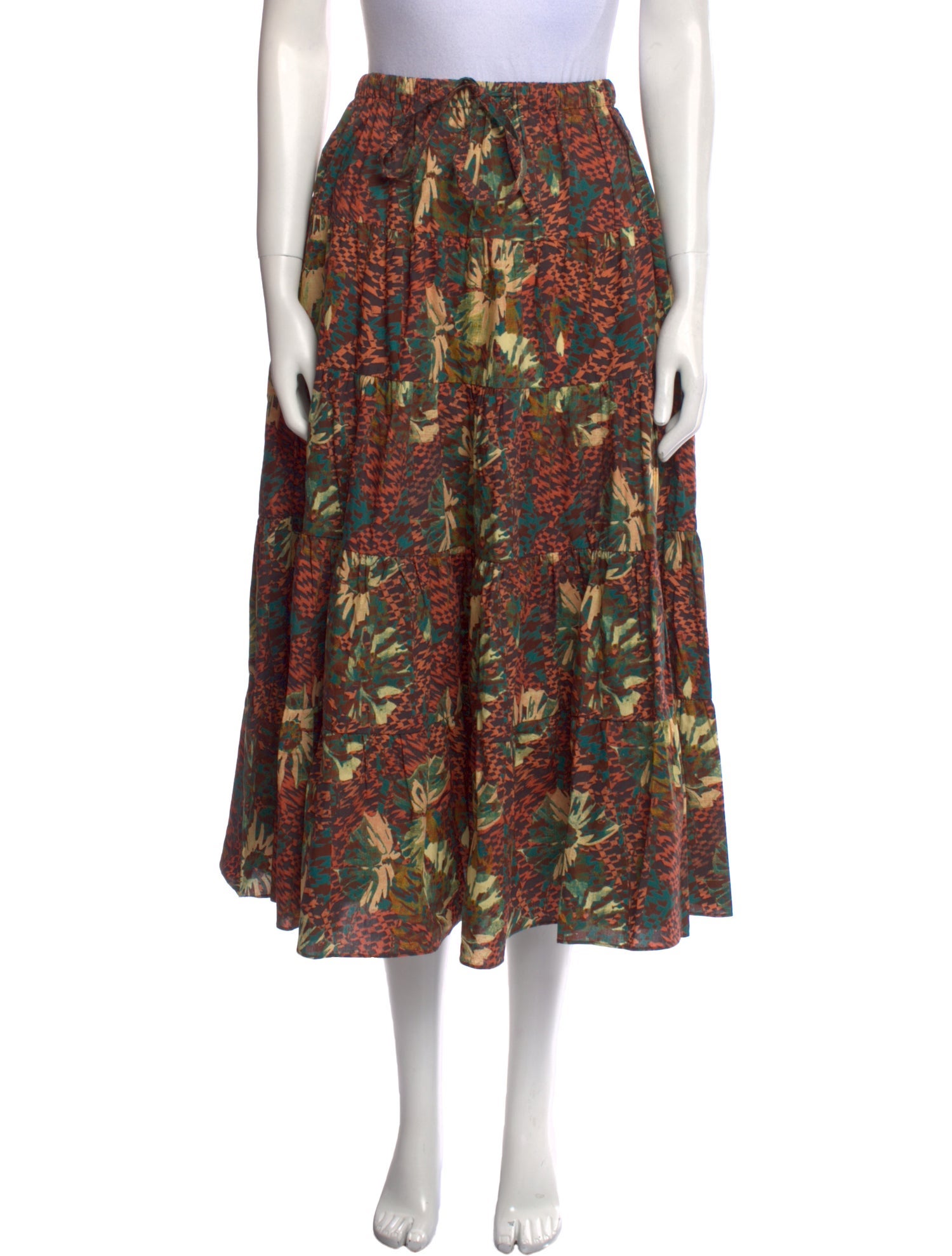 Ulla Johnson Printed Midi Length Skirt