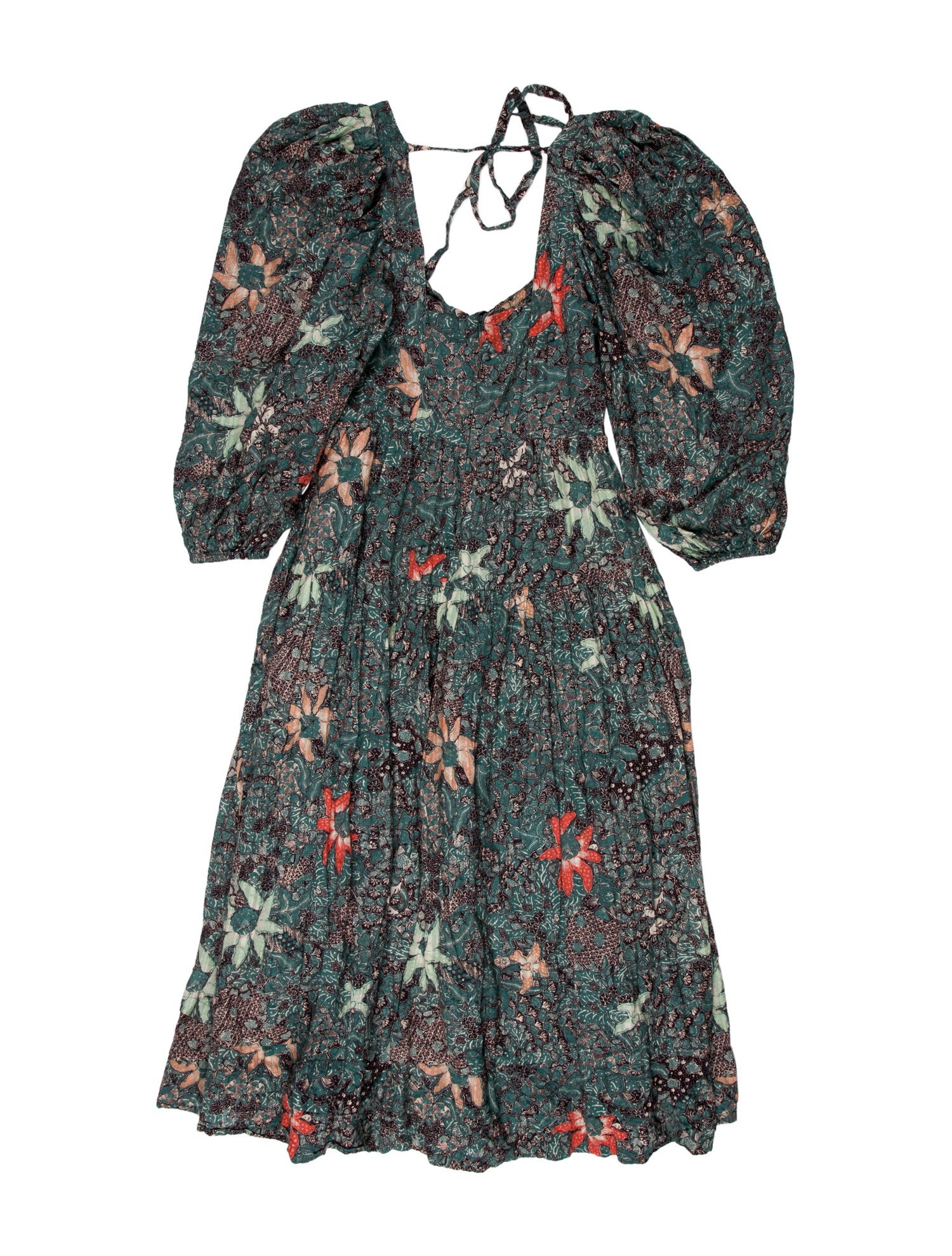 Ulla Johnson Paisley Print Midi Length Dress