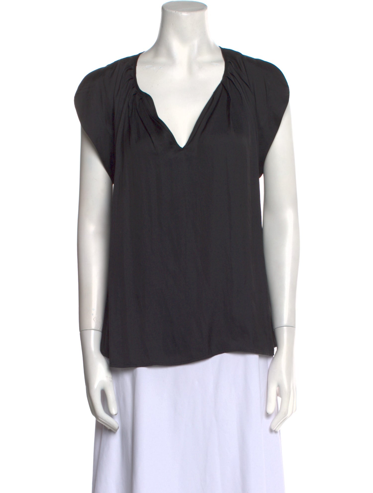 Ulla Johnson V-Neck Short Sleeve Blouse