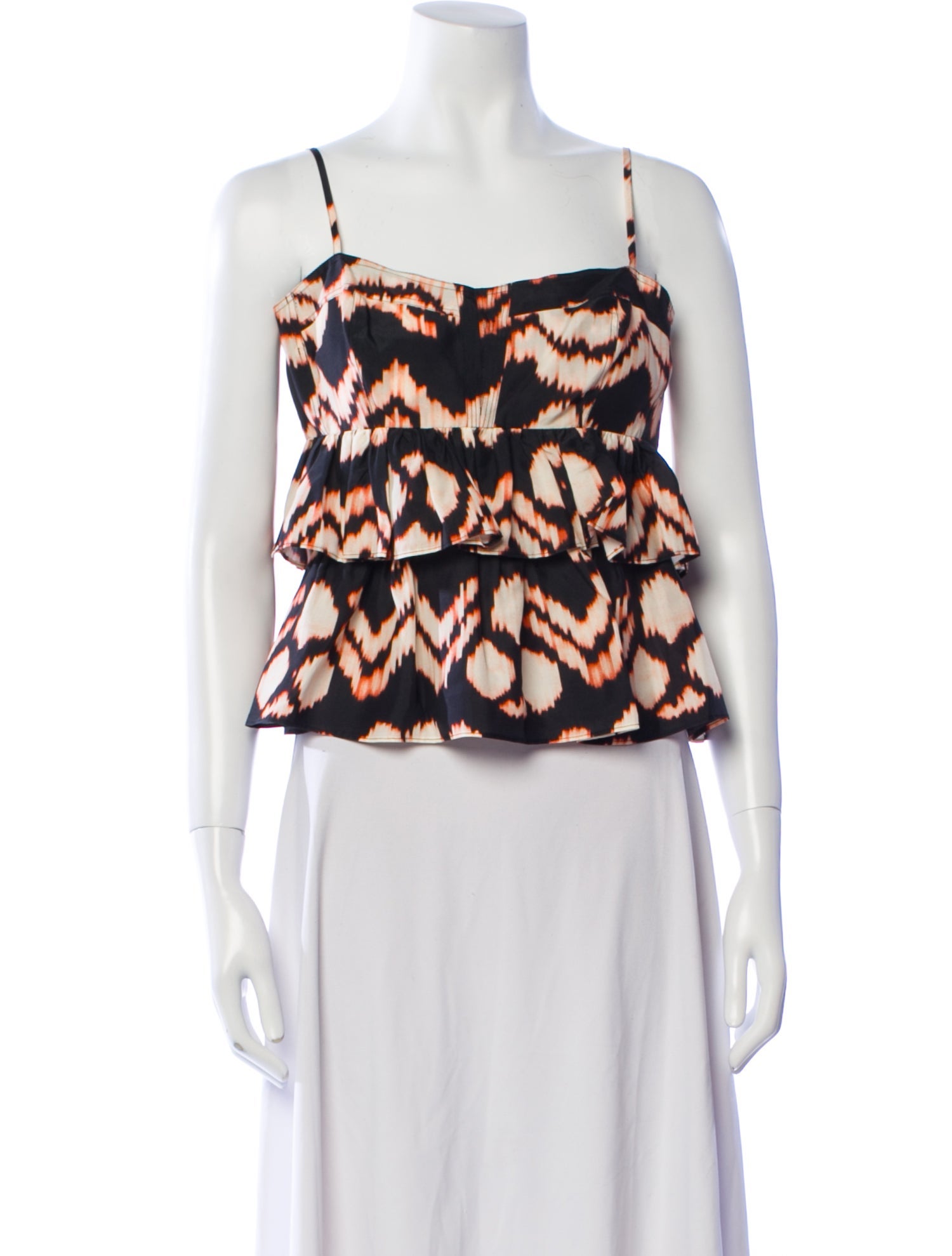 Ulla Johnson Silk Printed Crop Top w/ Tags