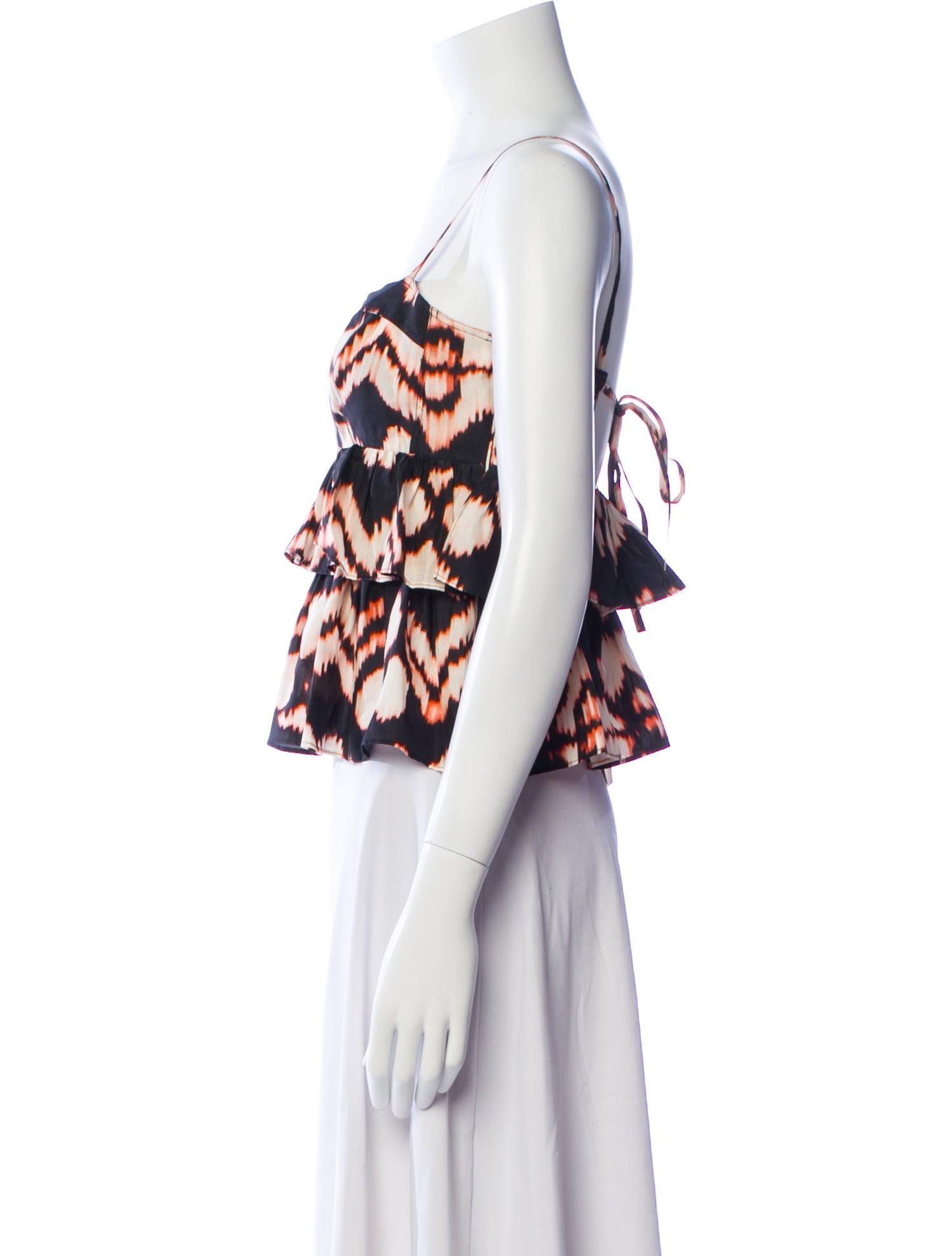 Ulla Johnson Silk Printed Crop Top w/ Tags