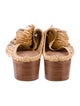 Ulla Johnson Leather Pom-Pom Embellishments Mules