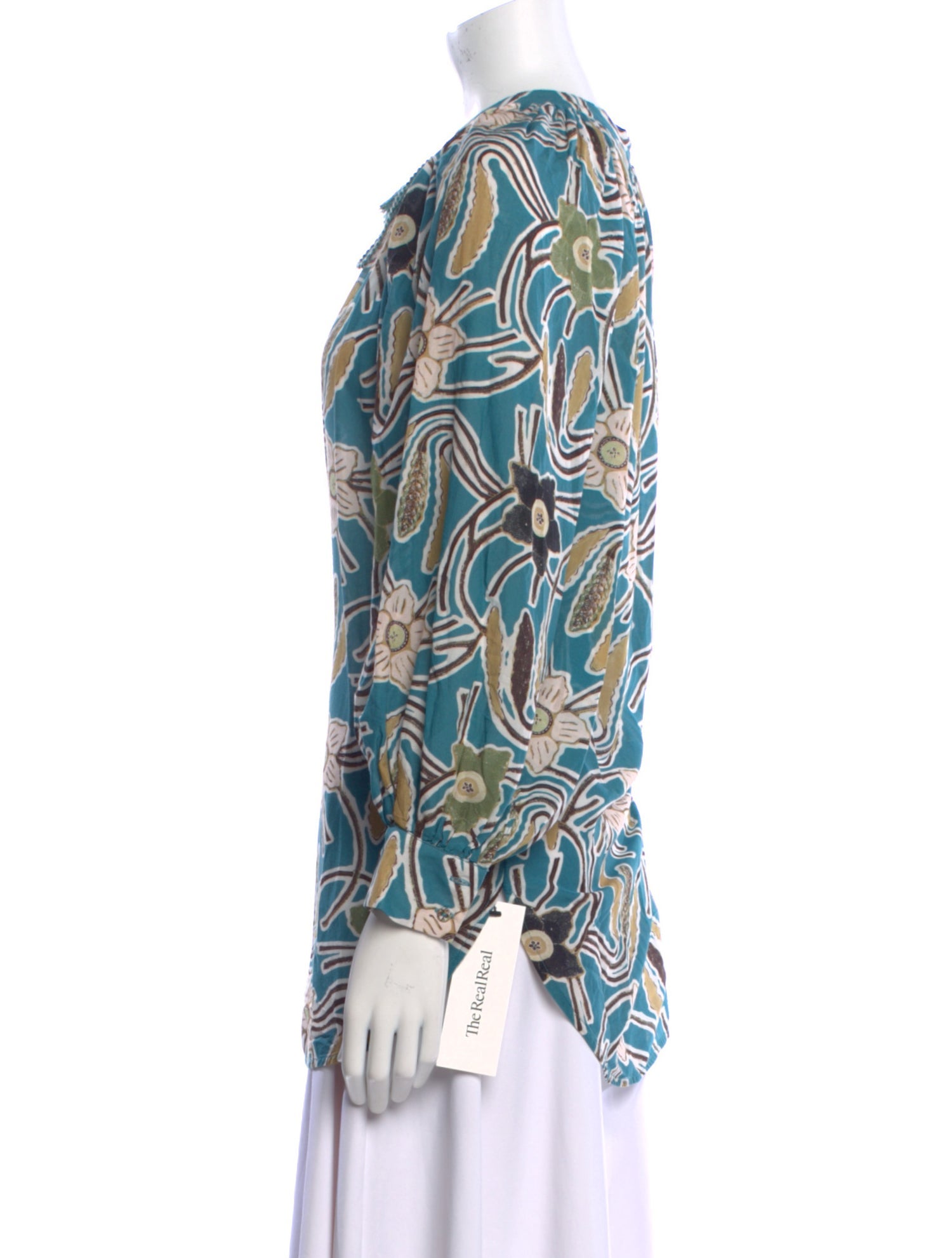 Ulla Johnson Printed Crew Neck Tunic