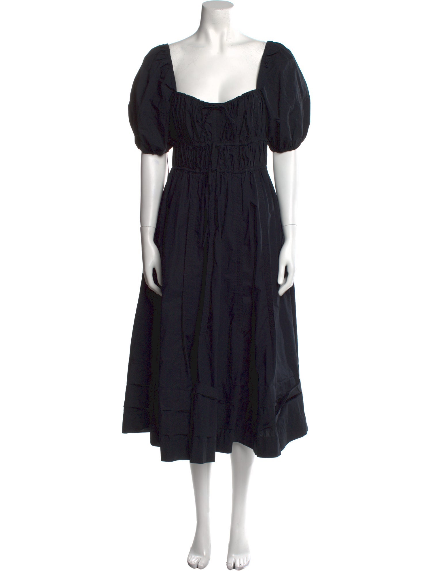 Ulla Johnson Square Neckline Midi Length Dress