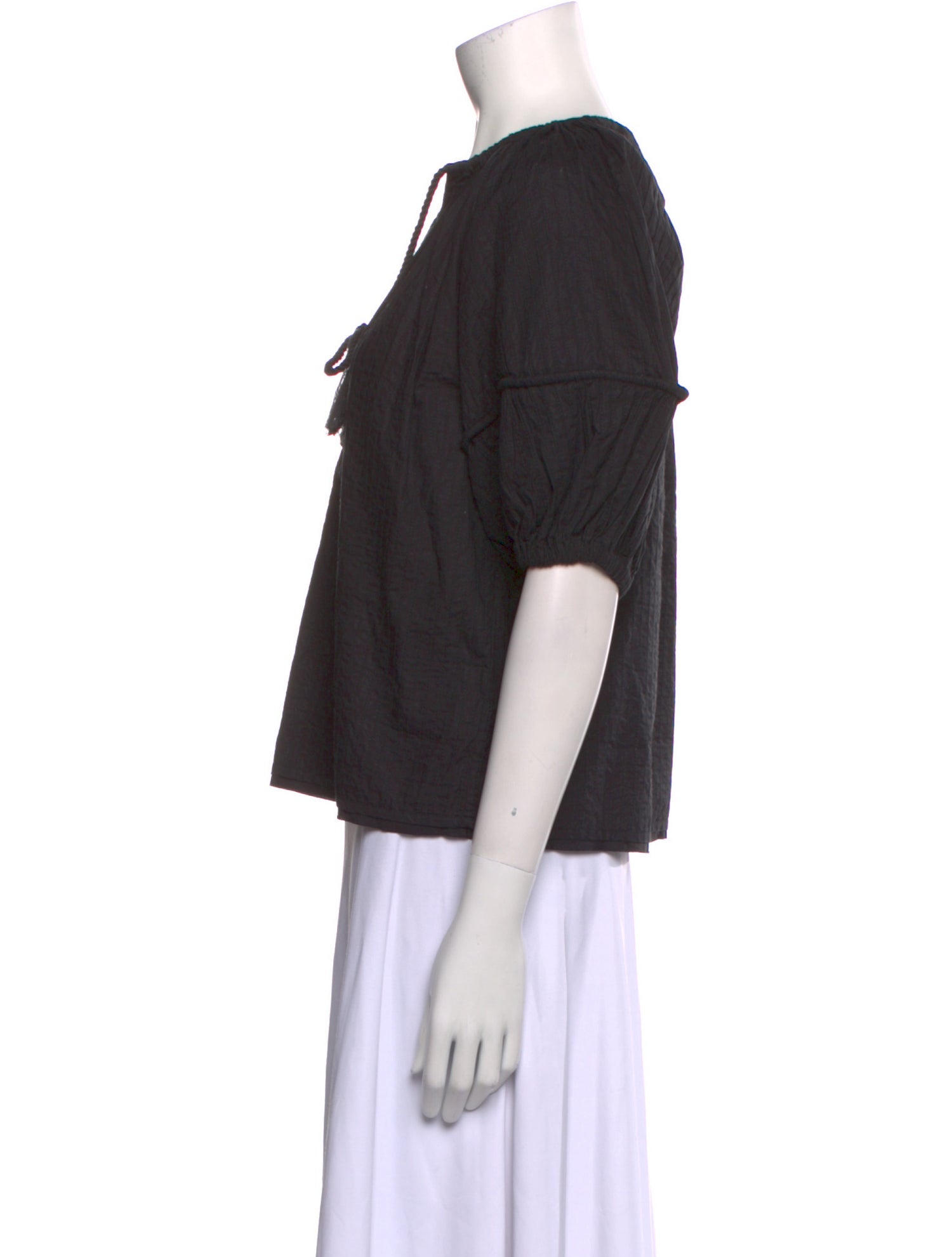 Ulla Johnson V-Neck Short Sleeve Blouse