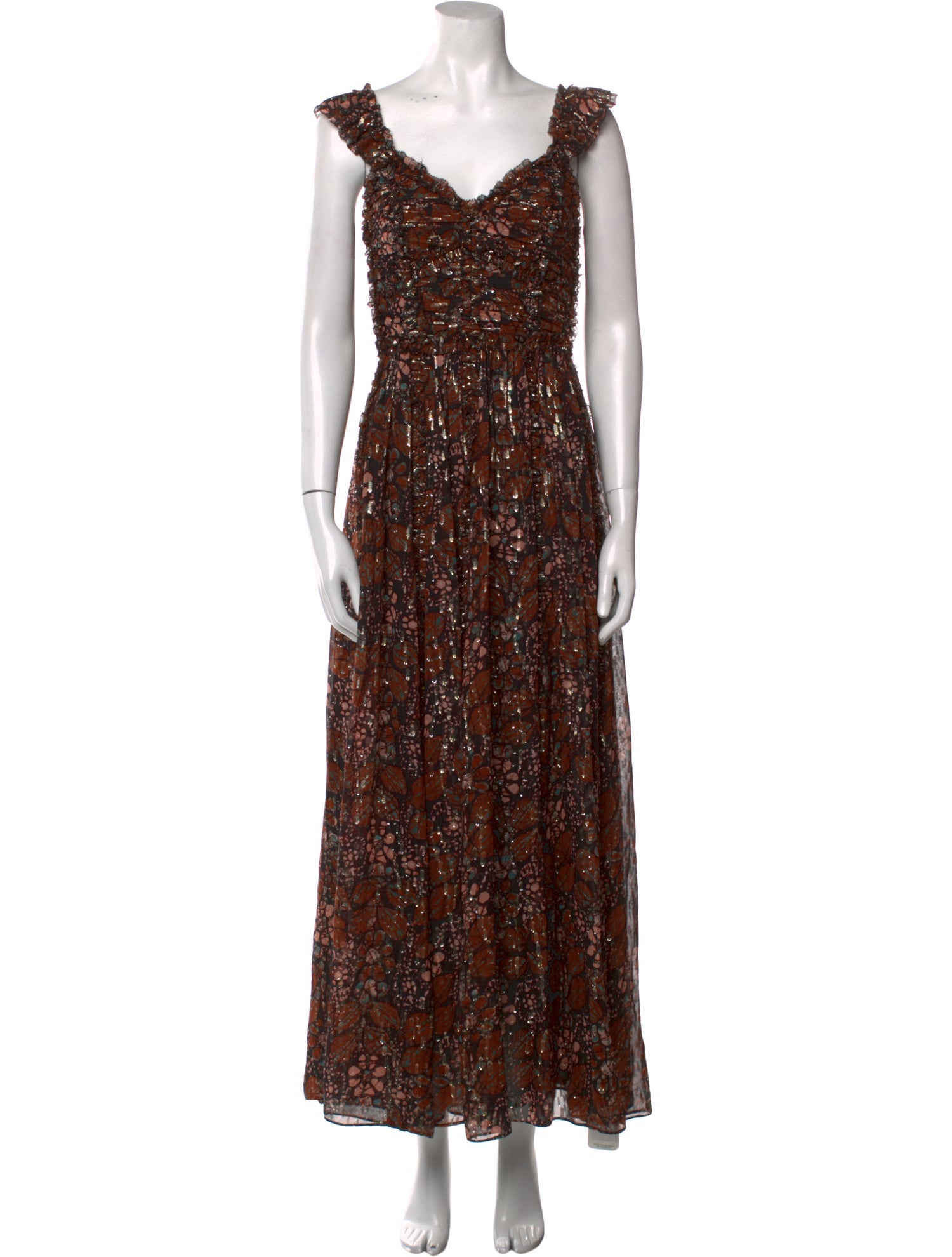 Ulla Johnson V-Neck Long Dress
