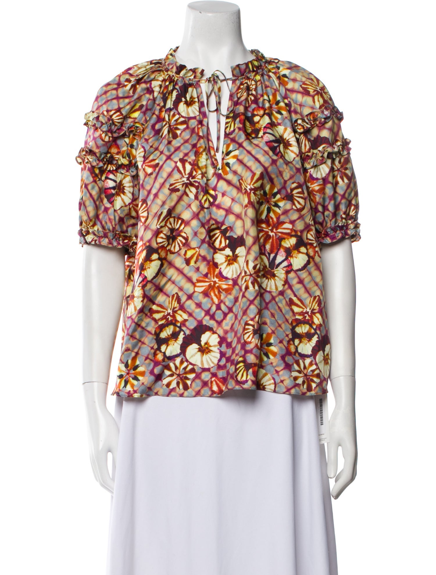 Ulla Johnson Silk Printed Blouse