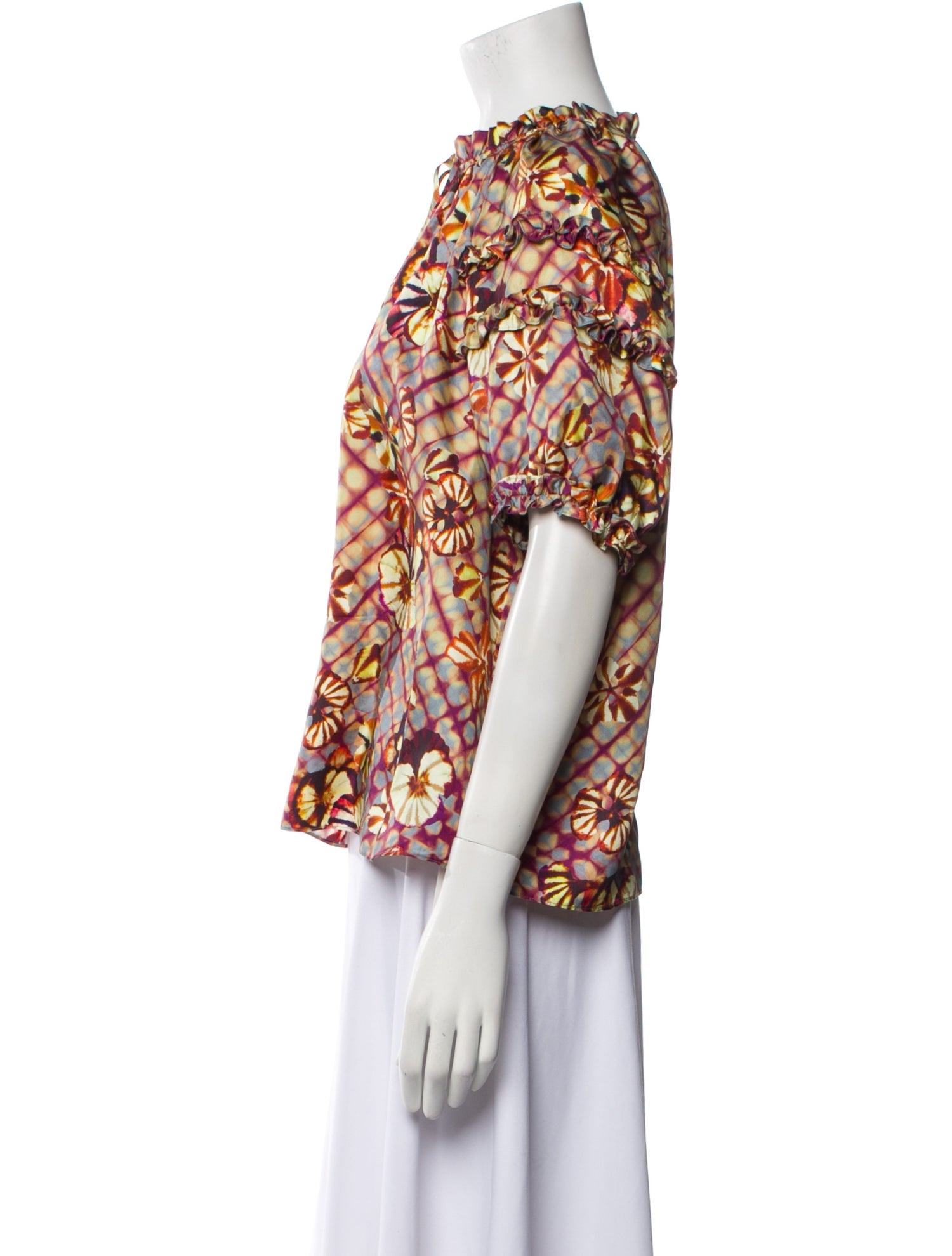 Ulla Johnson Silk Printed Blouse