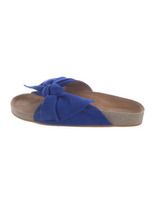 Ulla Johnson Suede Bow Accents Slides
