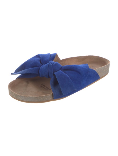 Ulla Johnson Suede Bow Accents Slides