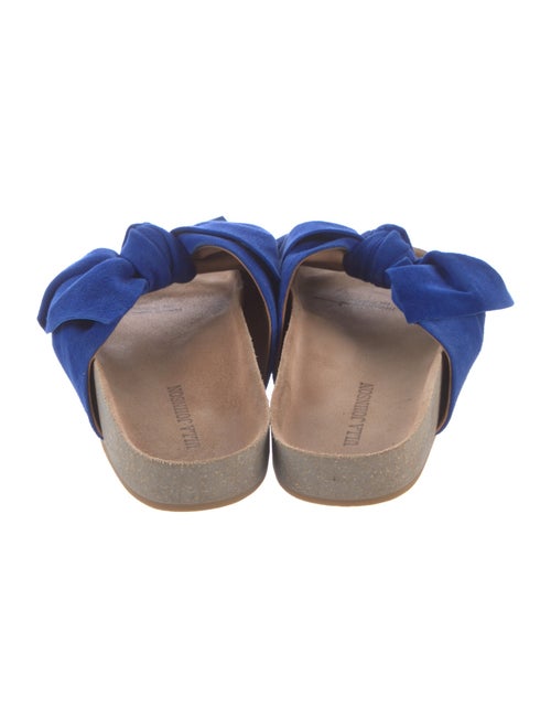 Ulla Johnson Suede Bow Accents Slides