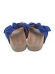 Ulla Johnson Suede Bow Accents Slides
