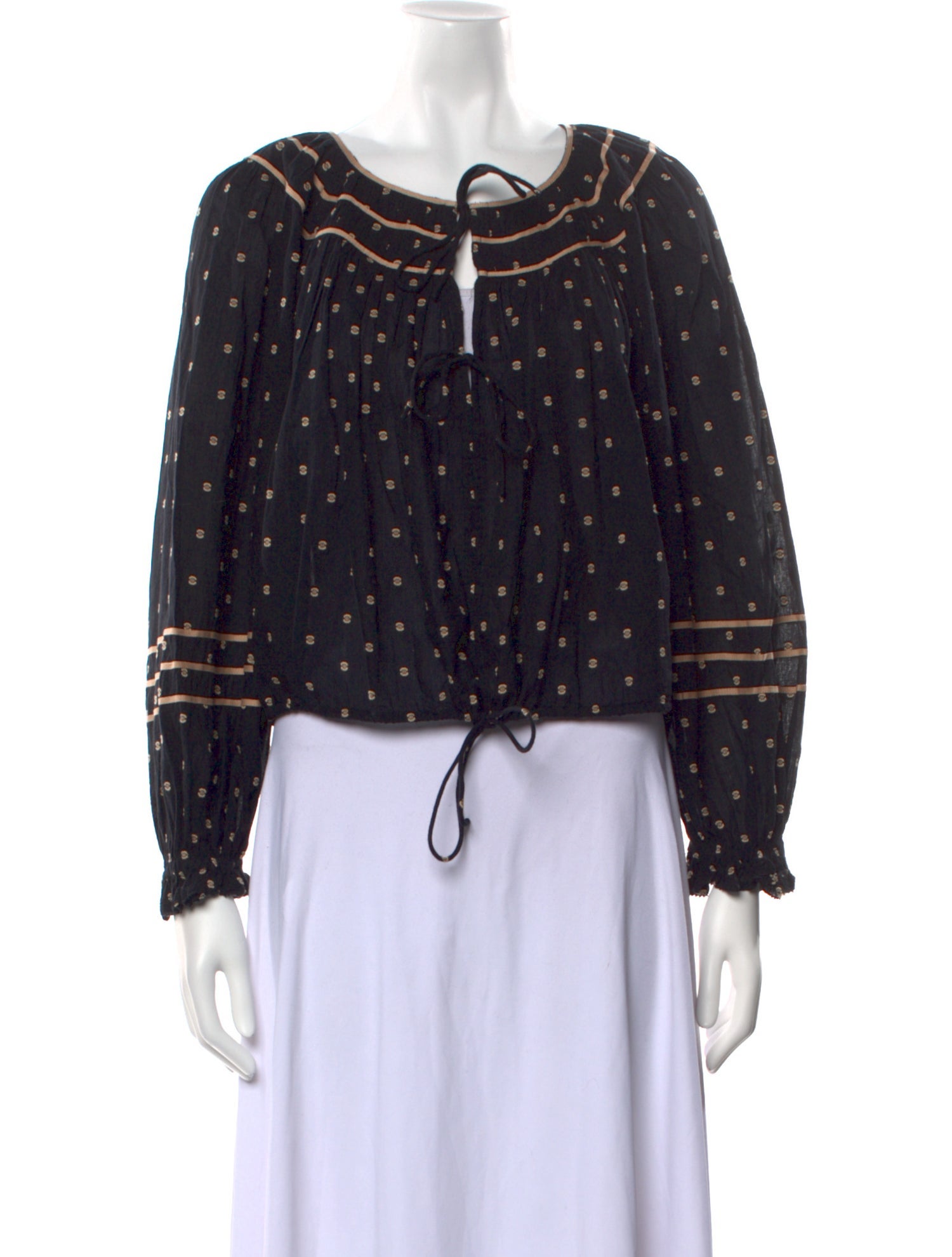 Ulla Johnson Printed Cowl Neck Blouse