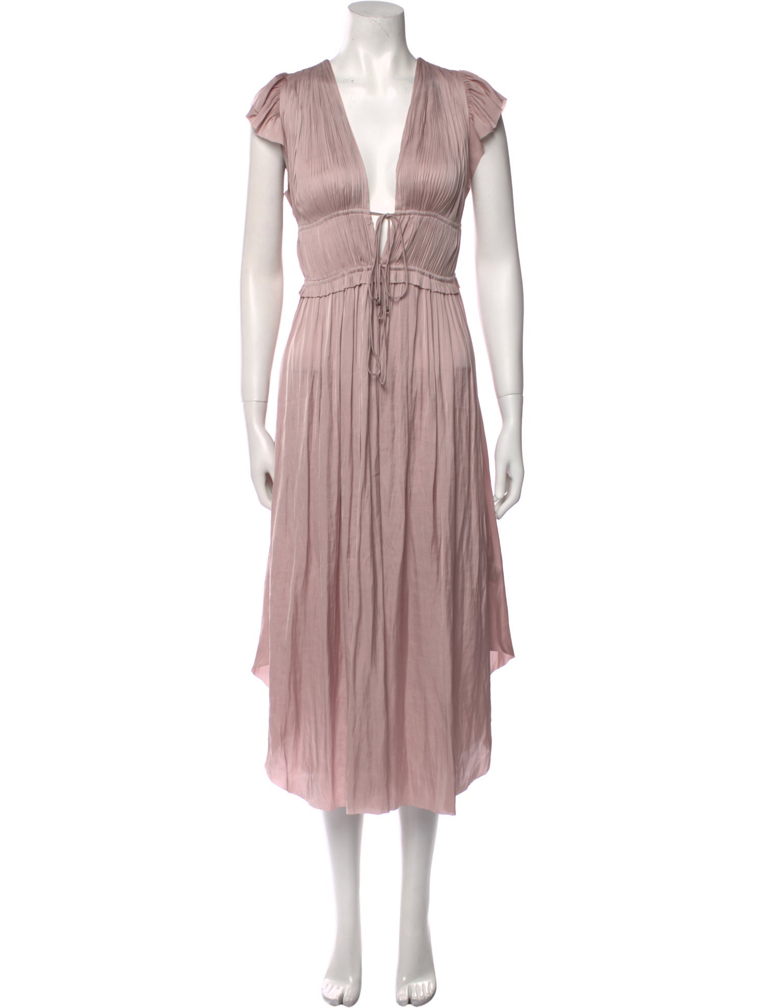 Ulla Johnson Plunge Neckline Long Dress