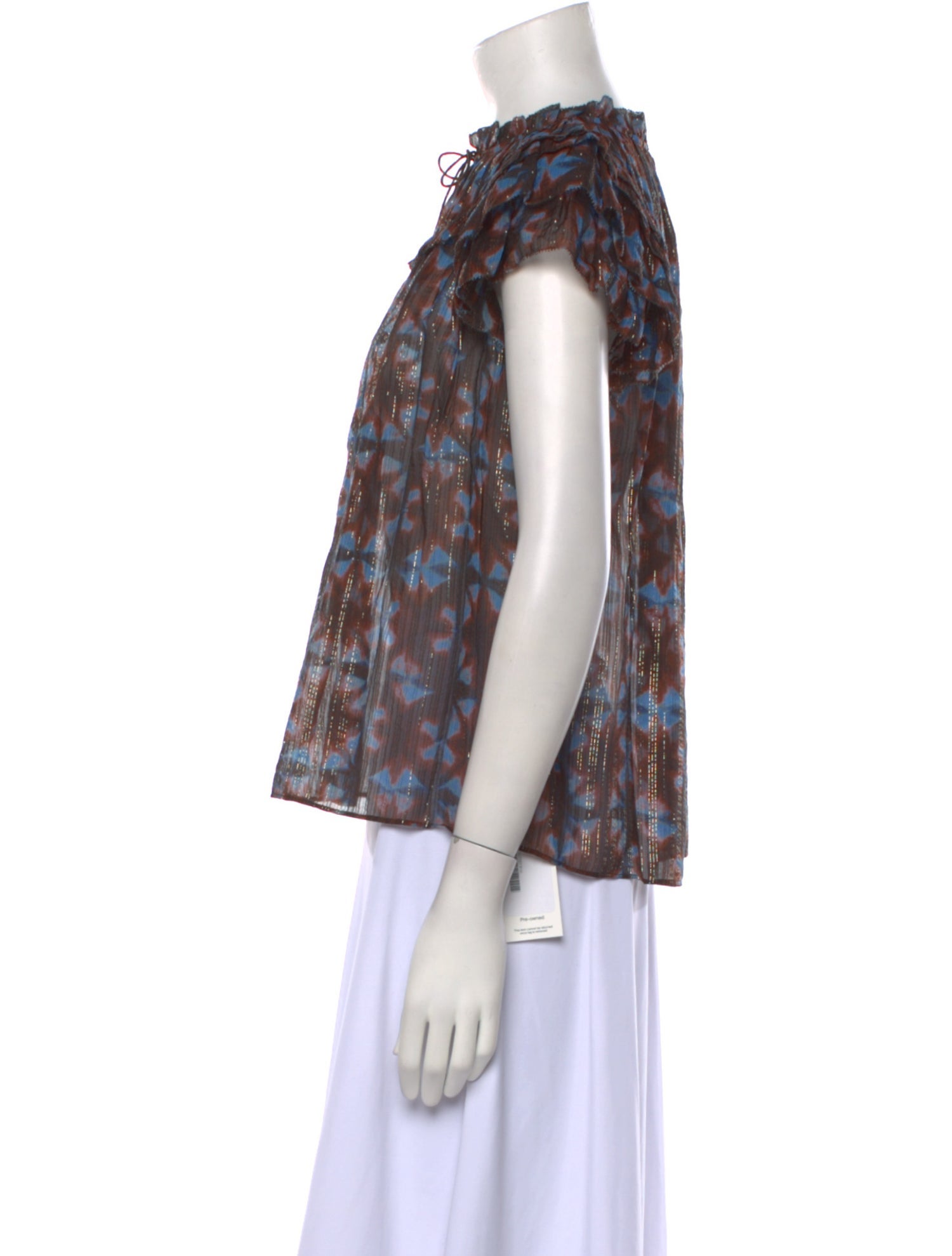 Ulla Johnson Silk Floral Print Blouse