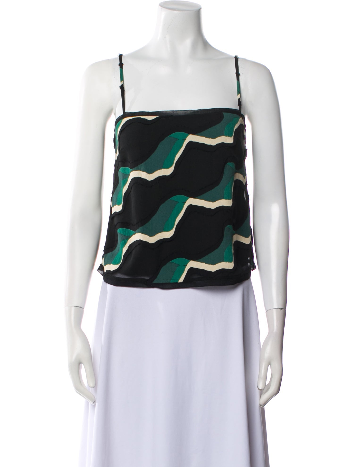 Ulla Johnson Printed Square Neckline Top