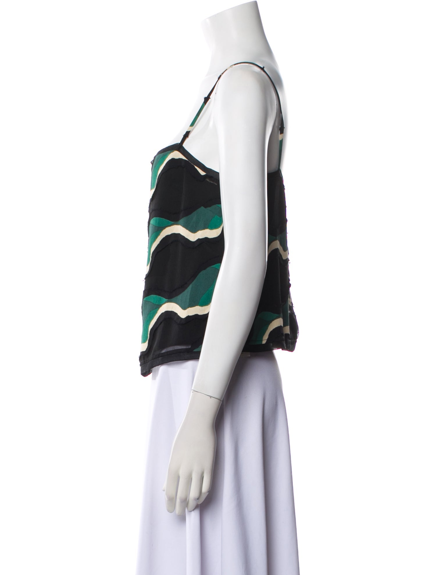 Ulla Johnson Printed Square Neckline Top