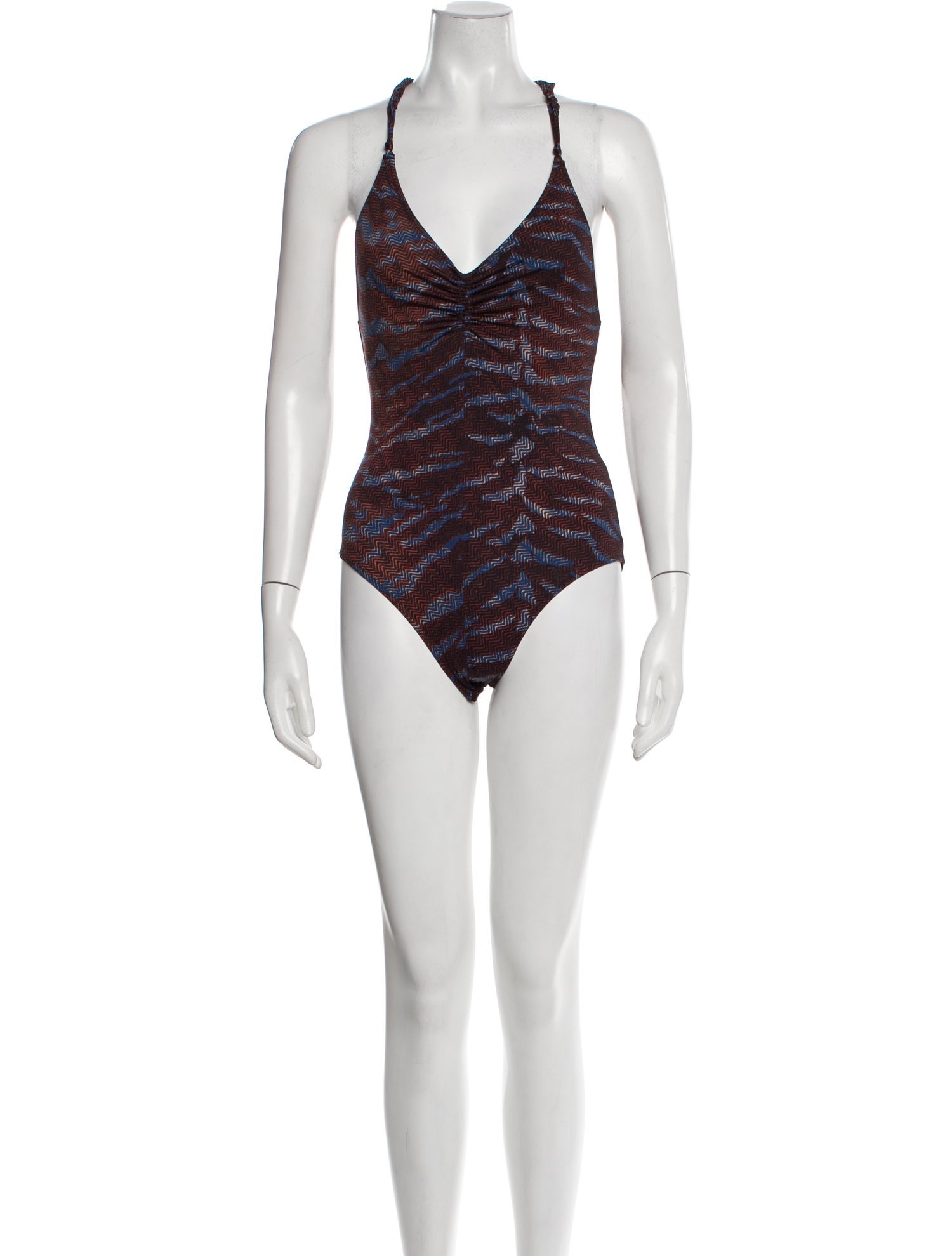 Ulla Johnson Printed Braided Accents One-Piece