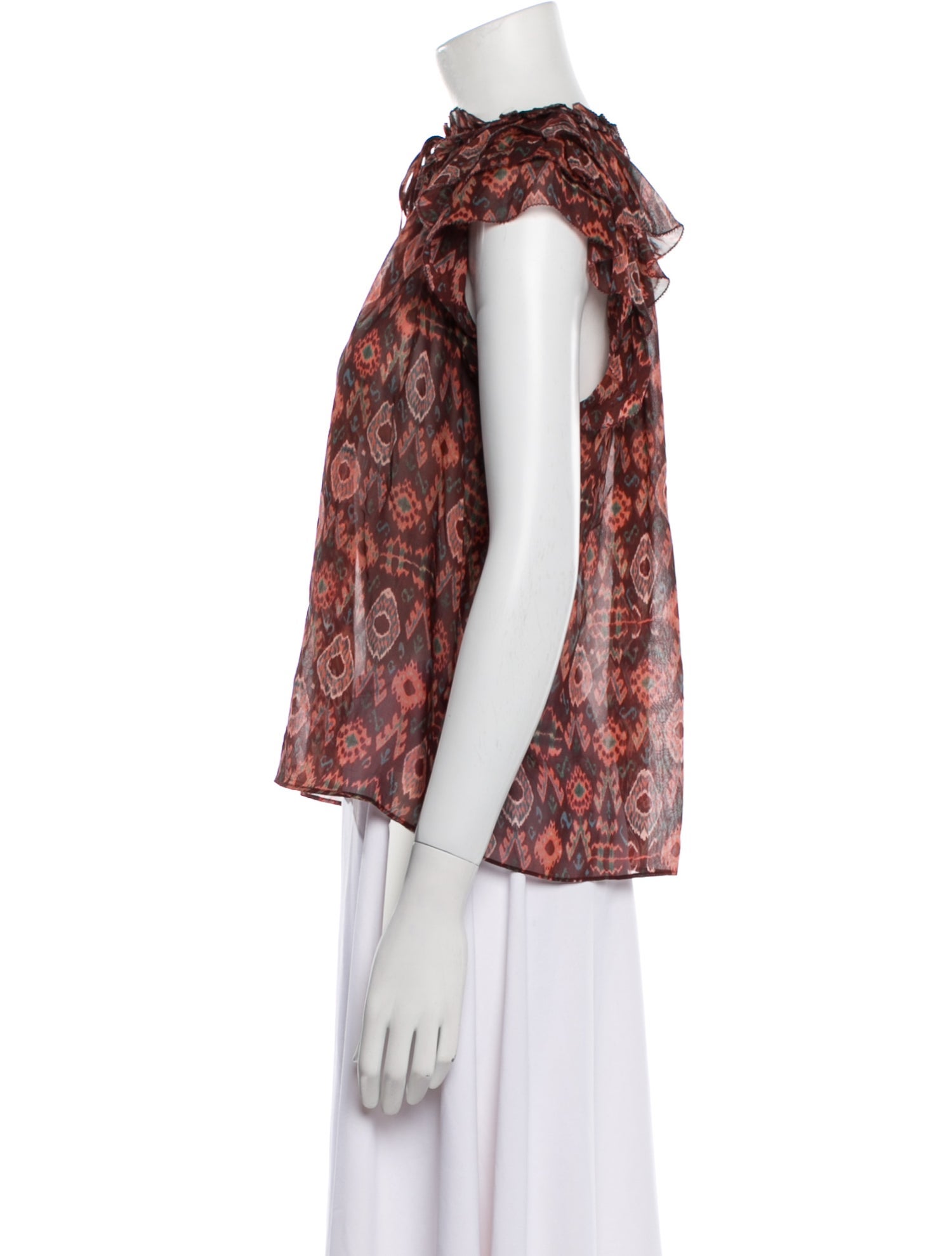 Ulla Johnson Silk Floral Print Blouse