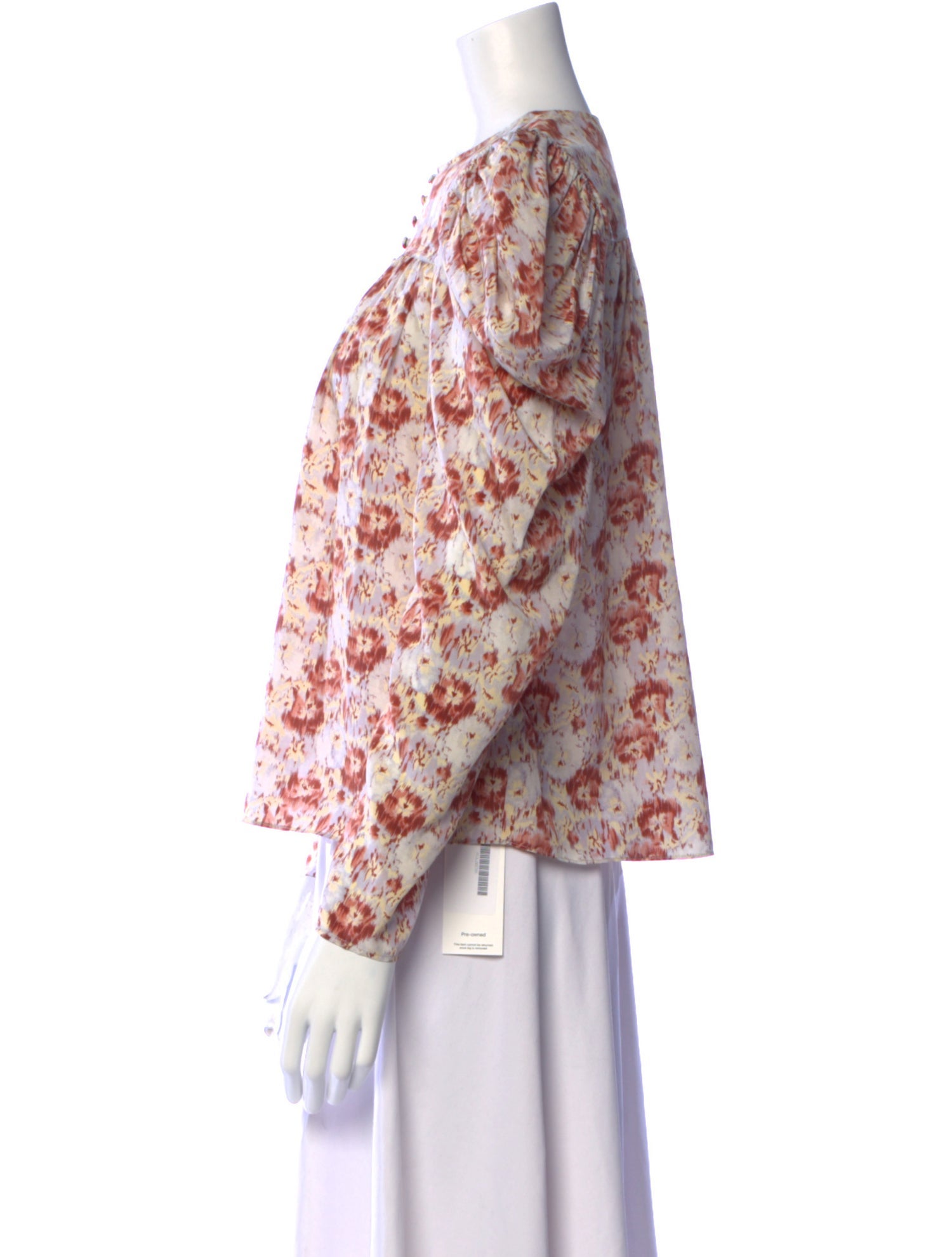 Ulla Johnson Silk Floral Print Blouse