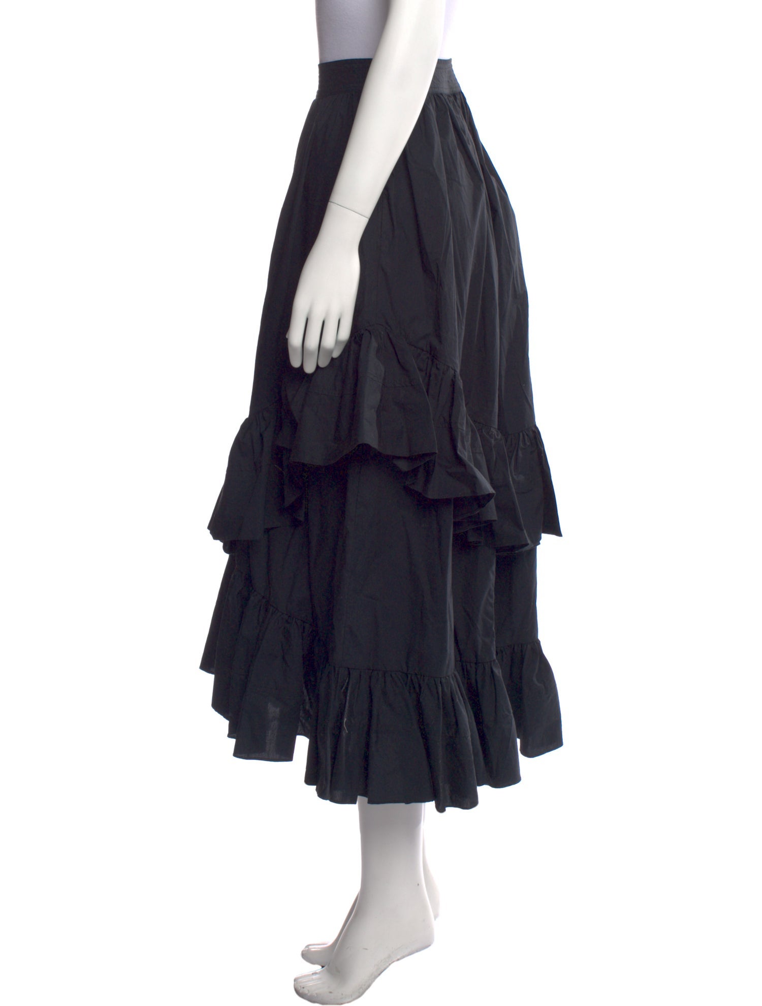 Ulla Johnson Ruffle Embellishment Midi Length Skirt