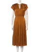 Ulla Johnson V-Neck Midi Length Dress