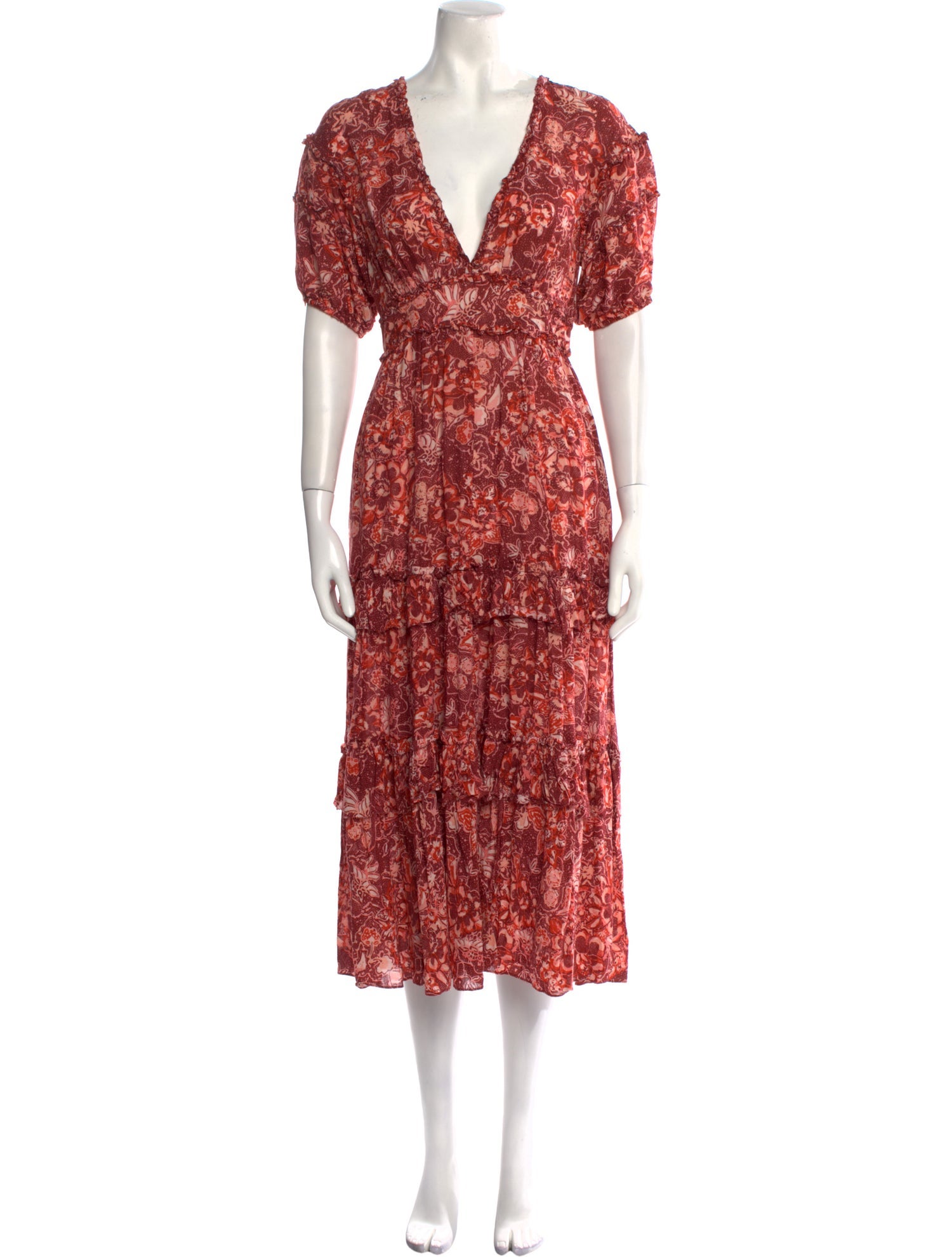 Ulla Johnson Floral Print Long Dress