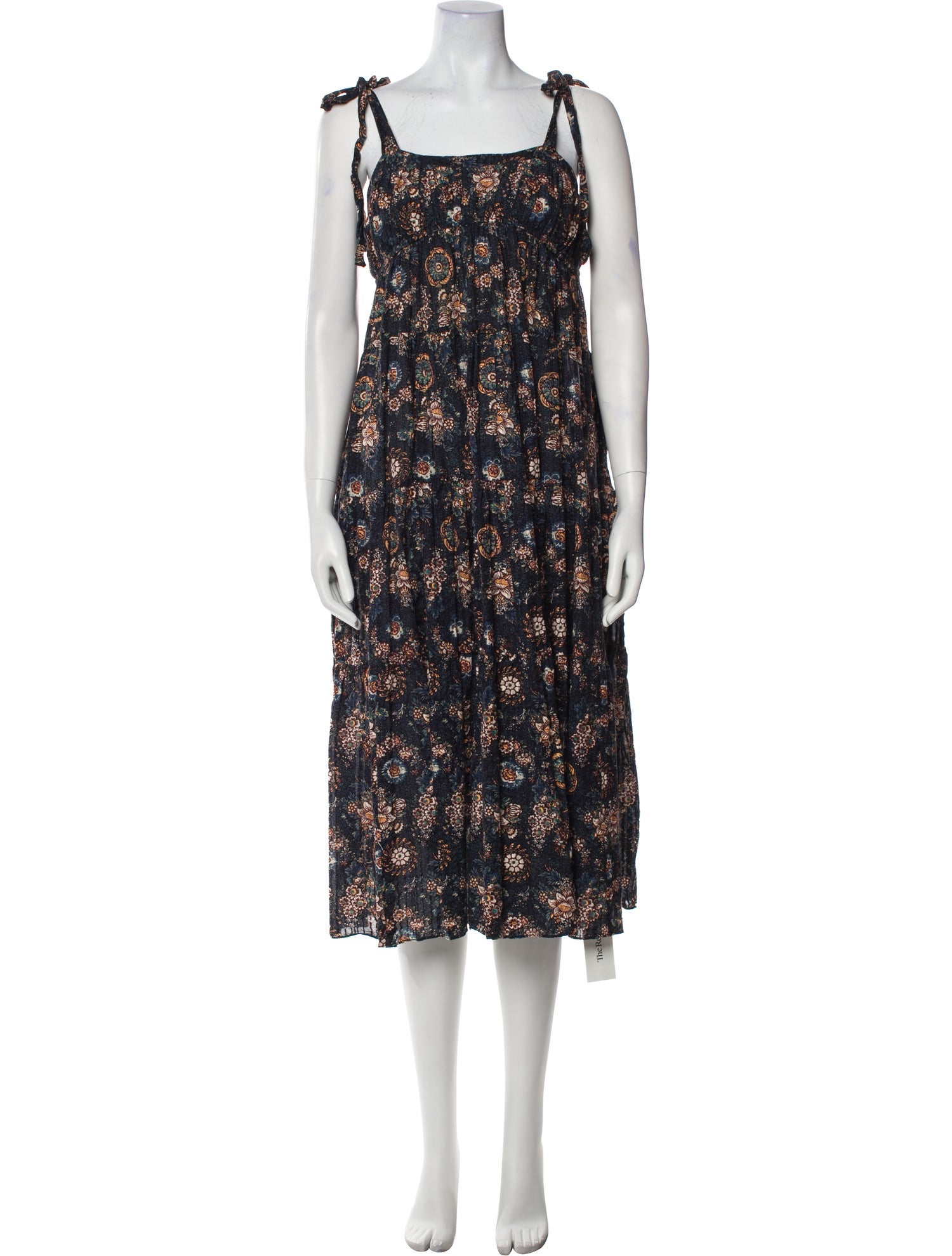Ulla Johnson Floral Print Midi Length Dress