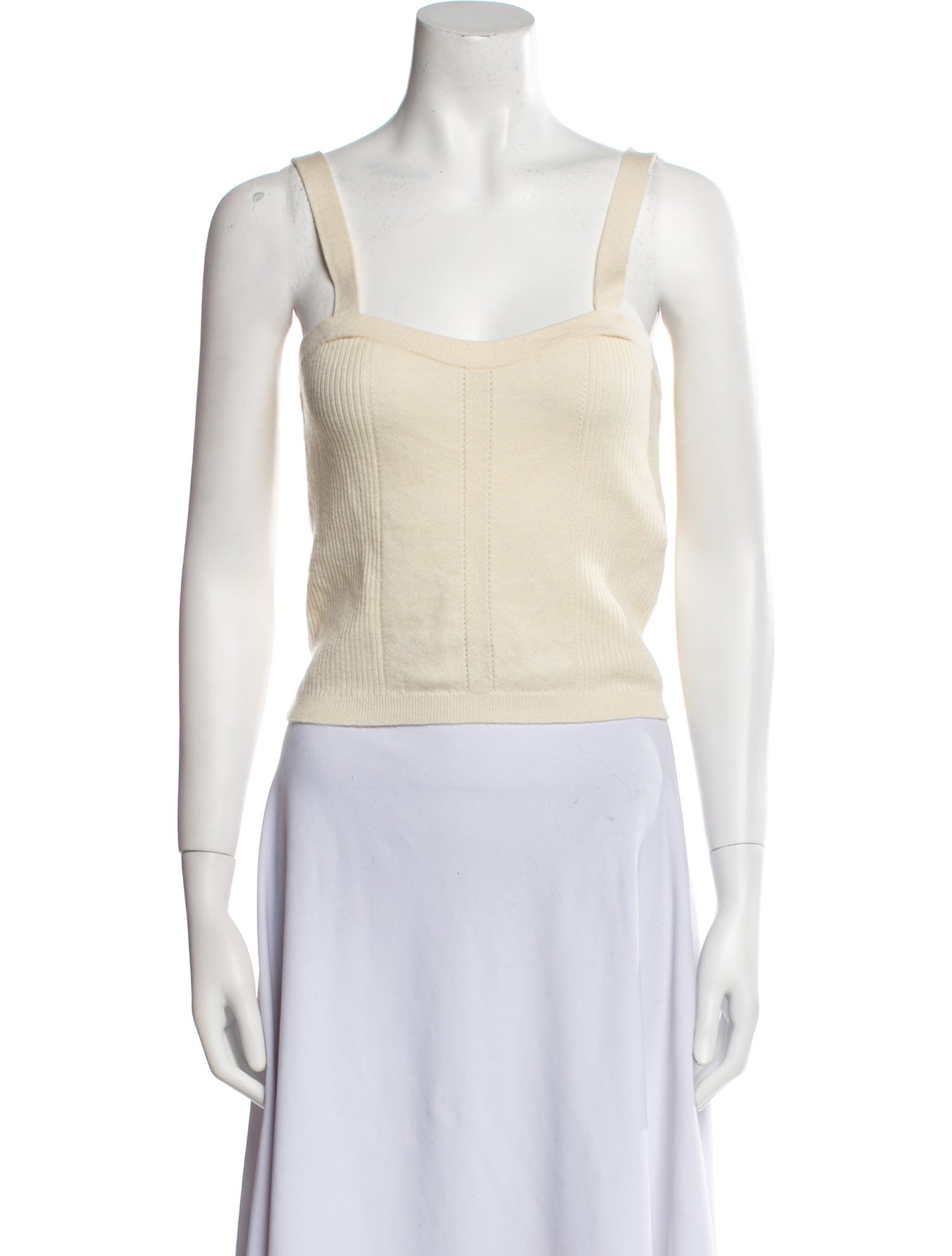 Ulla Johnson Nylon Square Neckline Crop Top