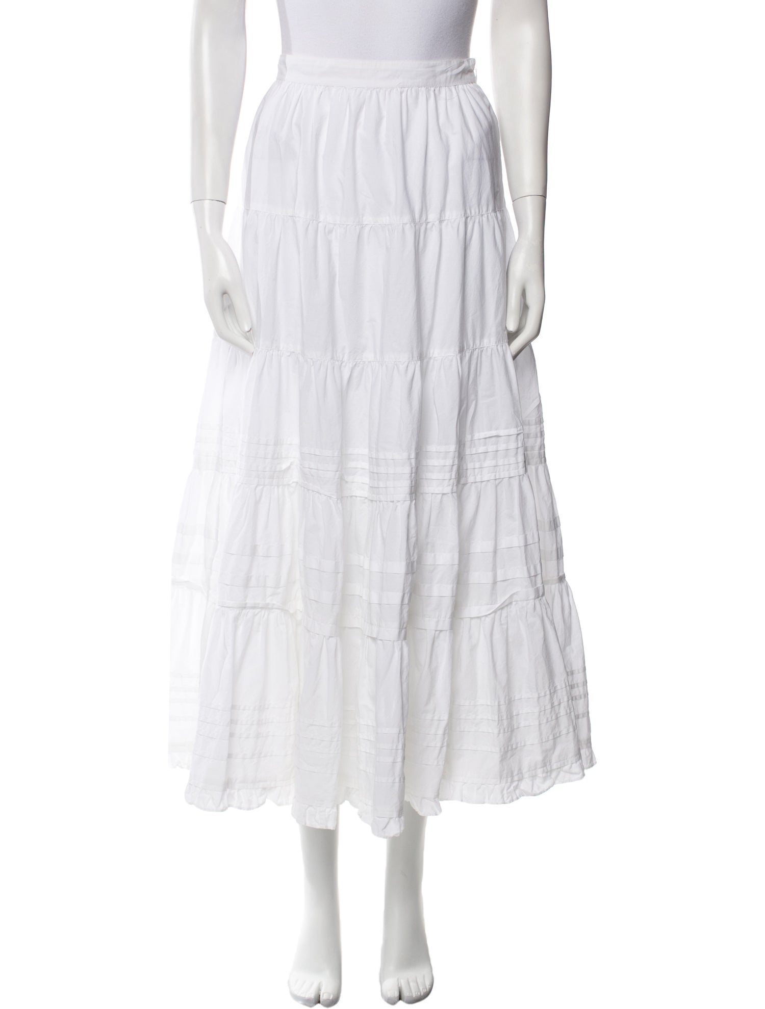 Ulla Johnson Ruffle Embellishment Midi Length Skirt