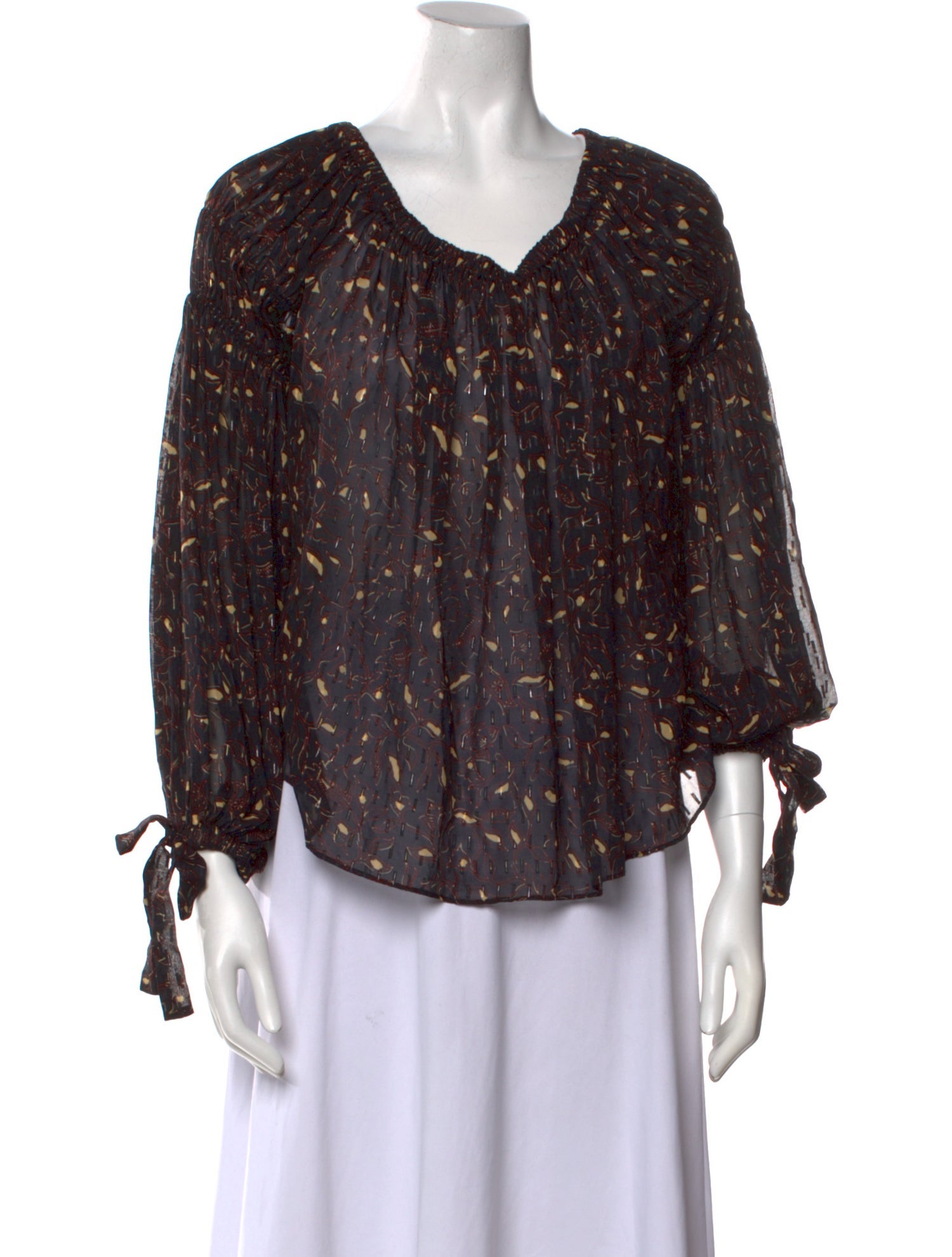 Ulla Johnson Silk Printed Blouse