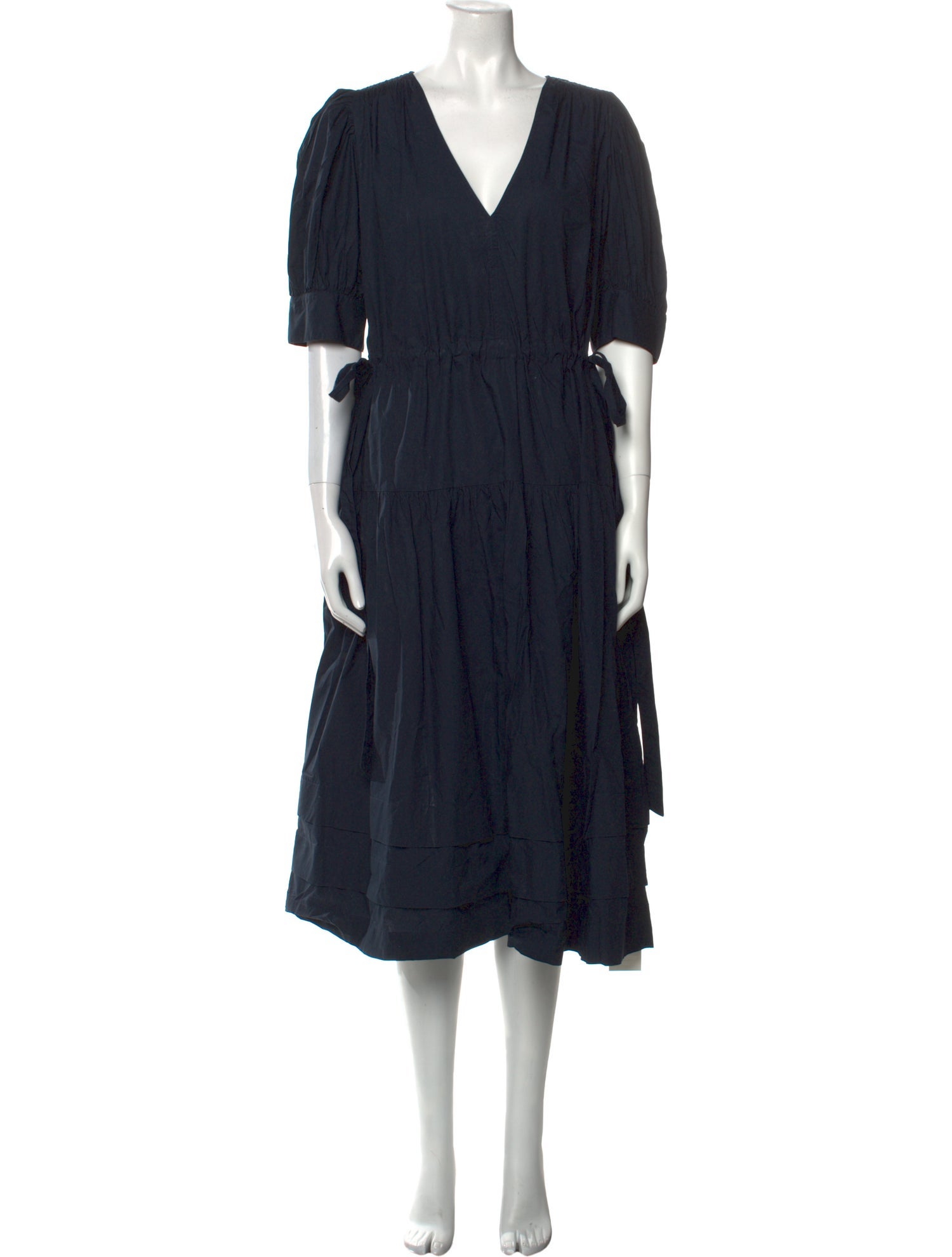 Ulla Johnson V-Neck Midi Length Dress