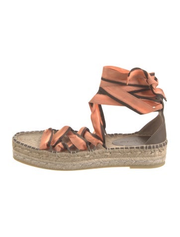 Ulla Johnson Sandals Satin Colorblock Pattern Espadrilles IT 37 | 7