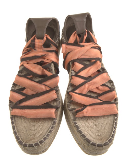 Ulla Johnson Satin Colorblock Pattern Espadrilles