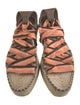 Ulla Johnson Satin Colorblock Pattern Espadrilles