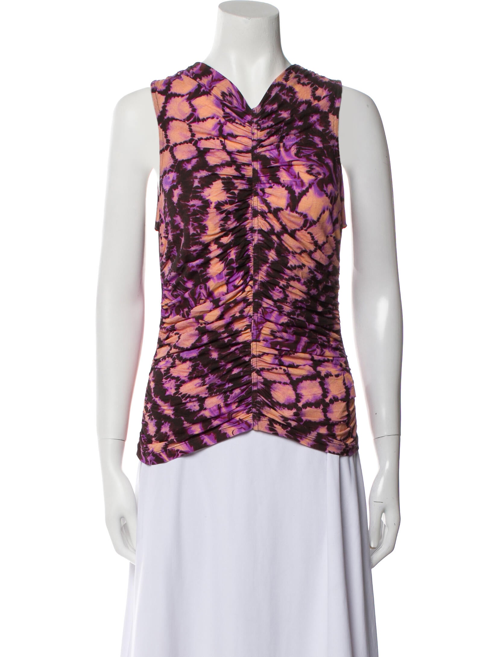 Ulla Johnson Printed Cowl Neck Top