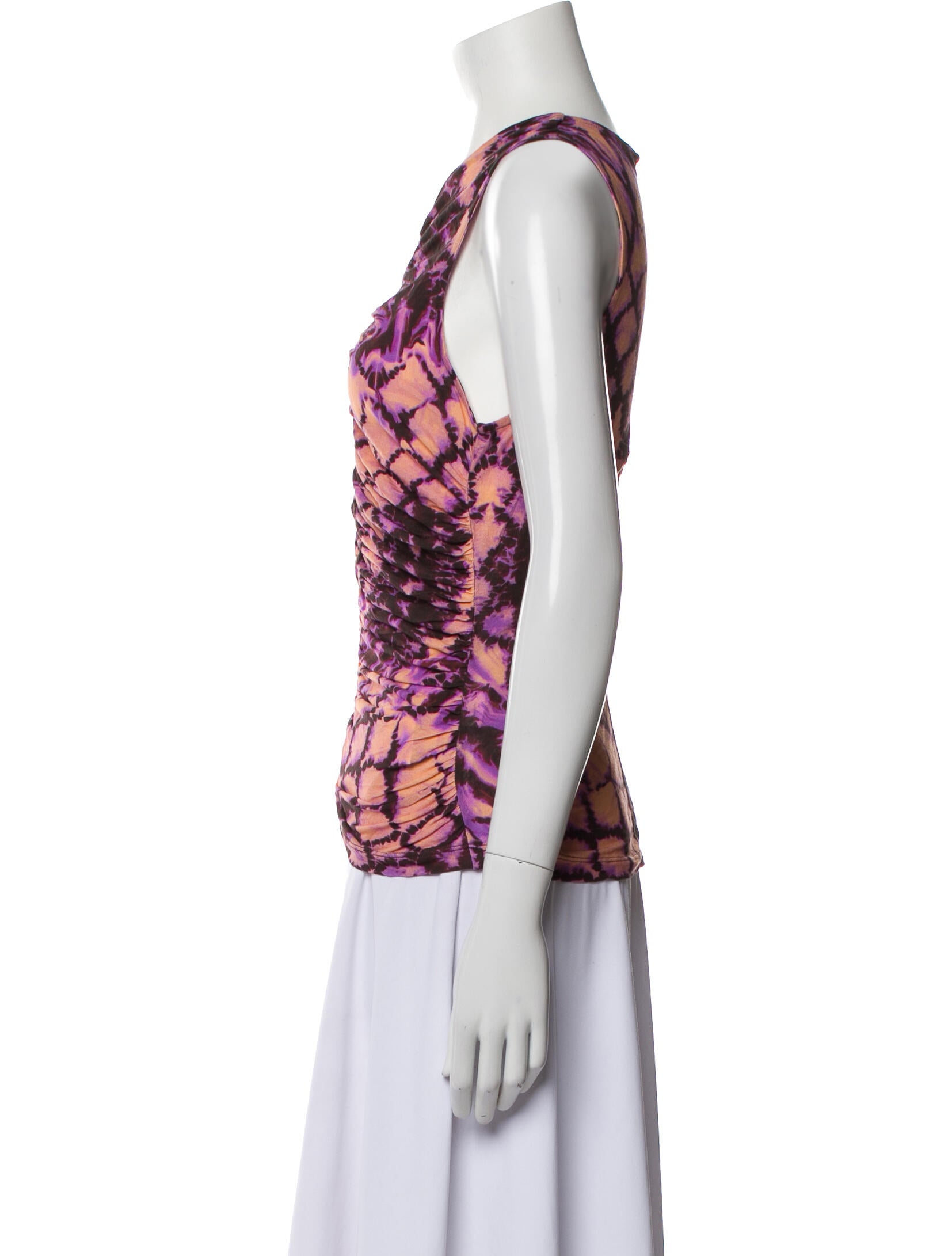 Ulla Johnson Printed Cowl Neck Top