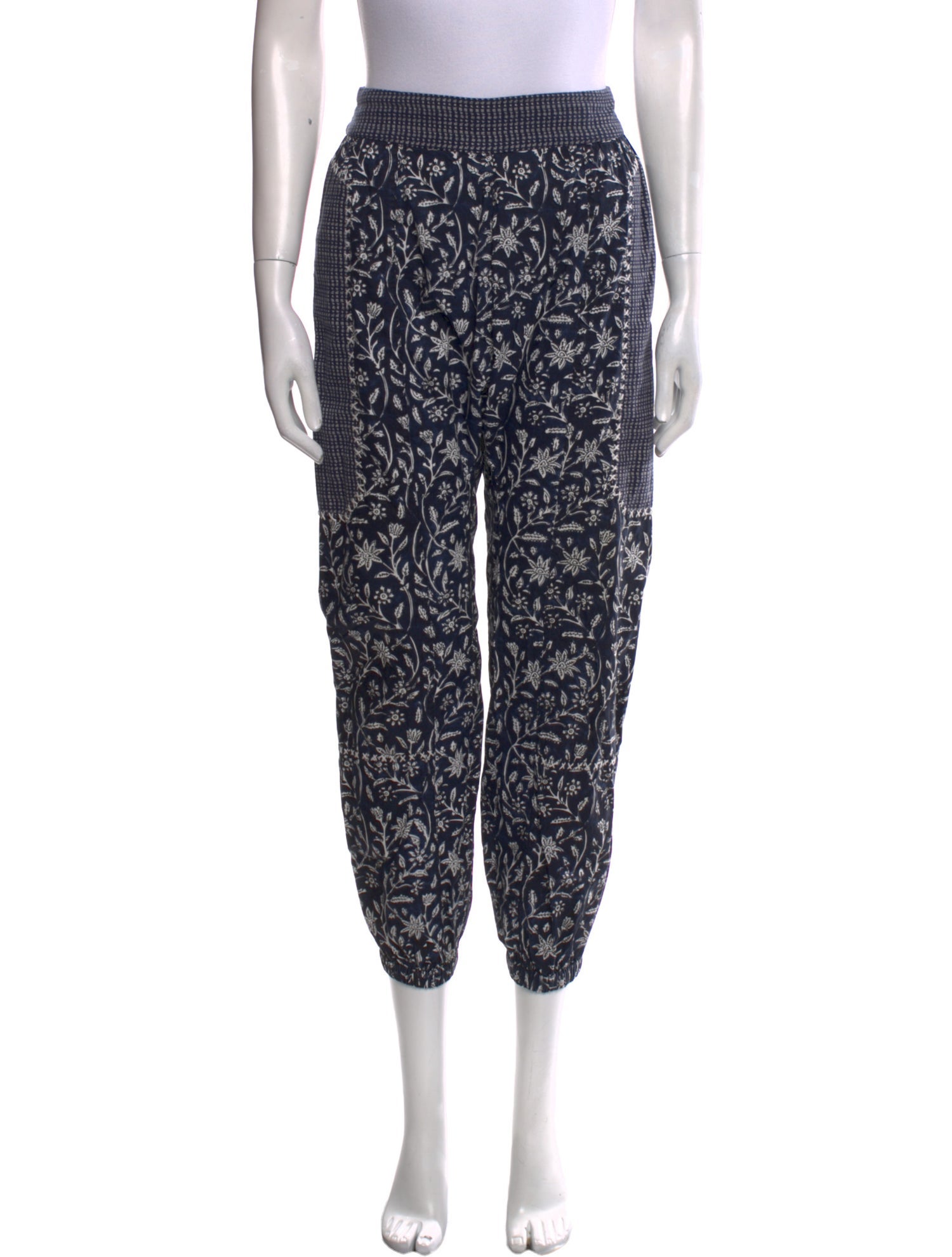 Ulla Johnson Floral Print Skinny Leg Pants