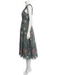 Ulla Johnson Floral Print Midi Length Dress