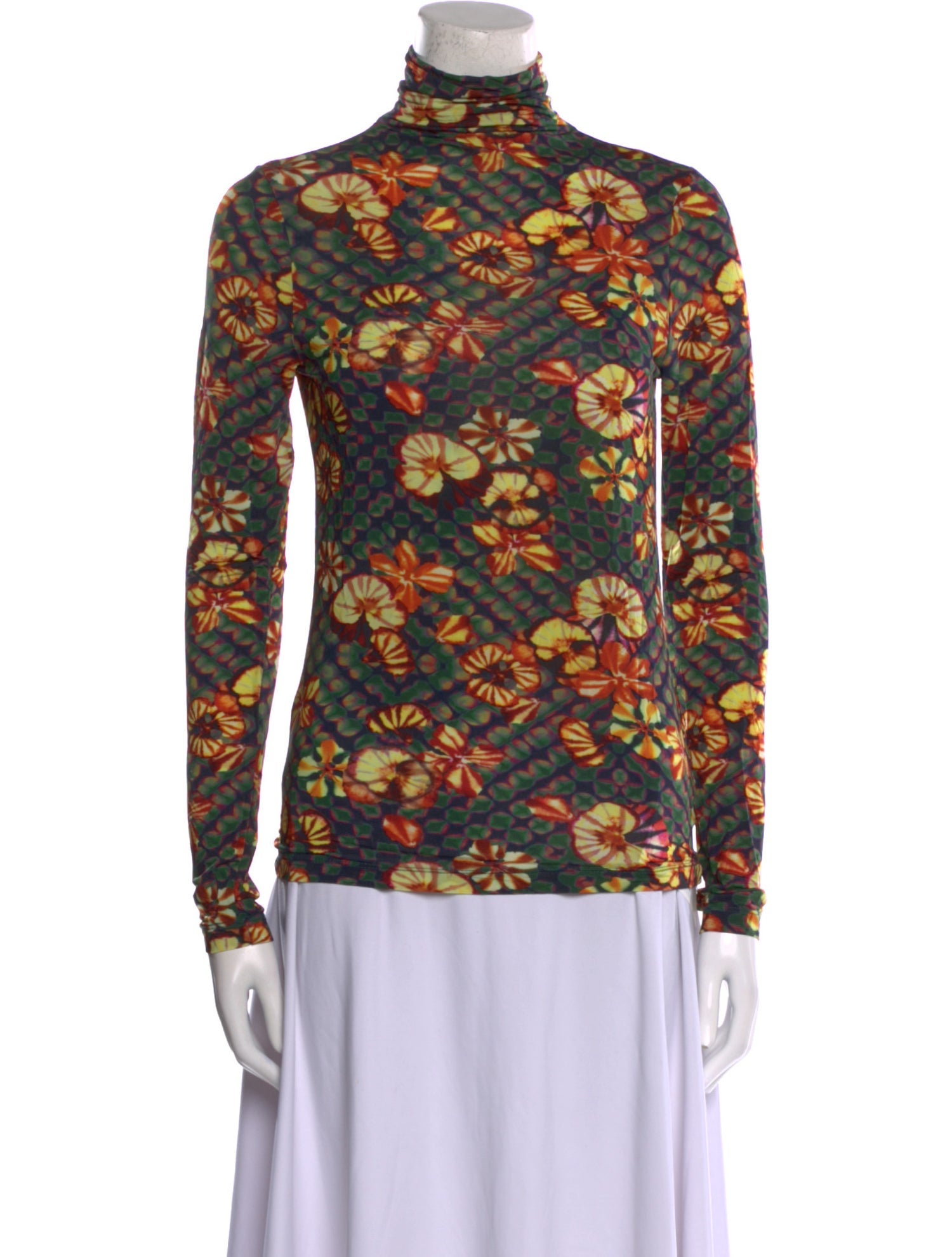 Ulla Johnson Floral Print Turtleneck Blouse