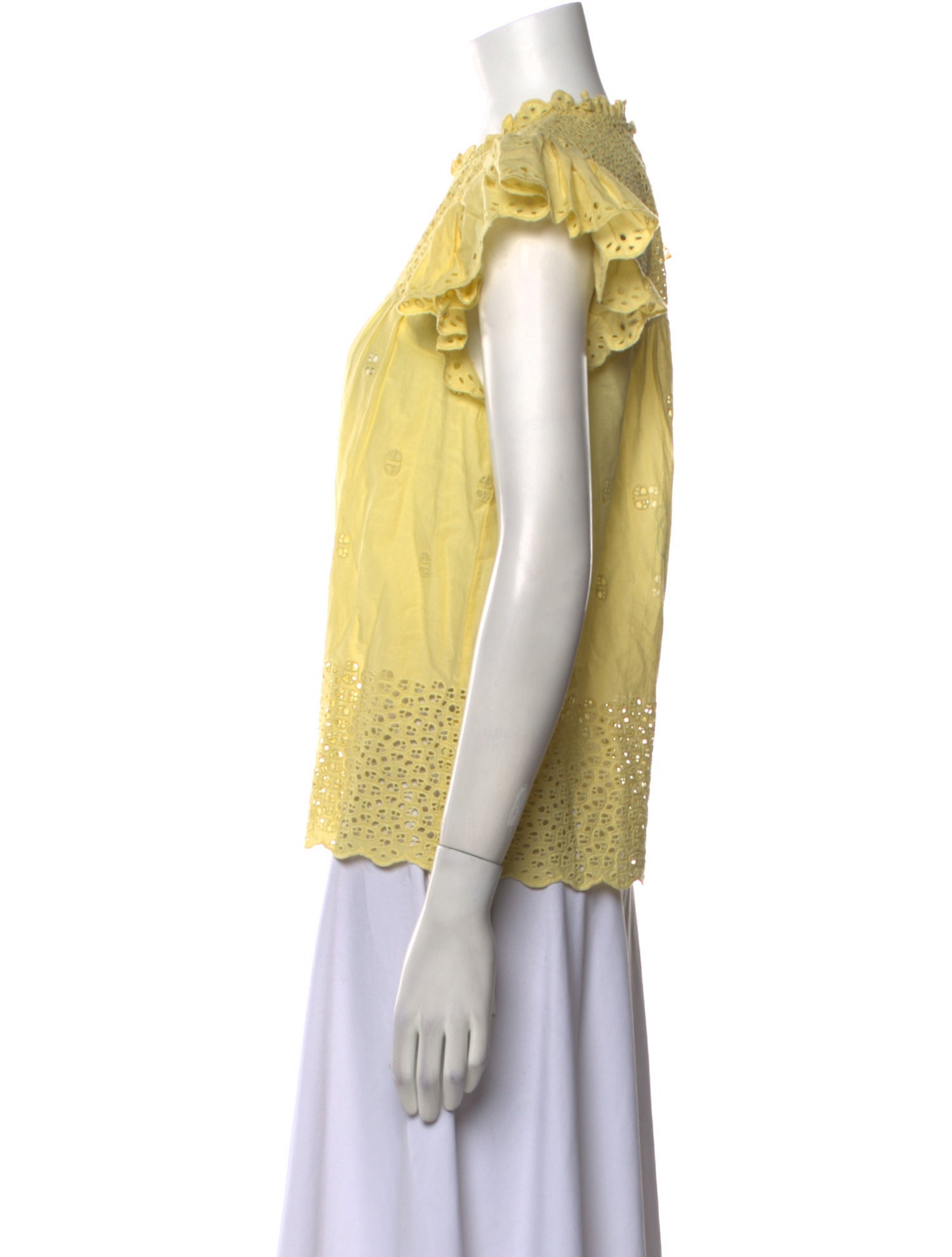 Ulla Johnson Crew Neck Short Sleeve Blouse w/ Tags