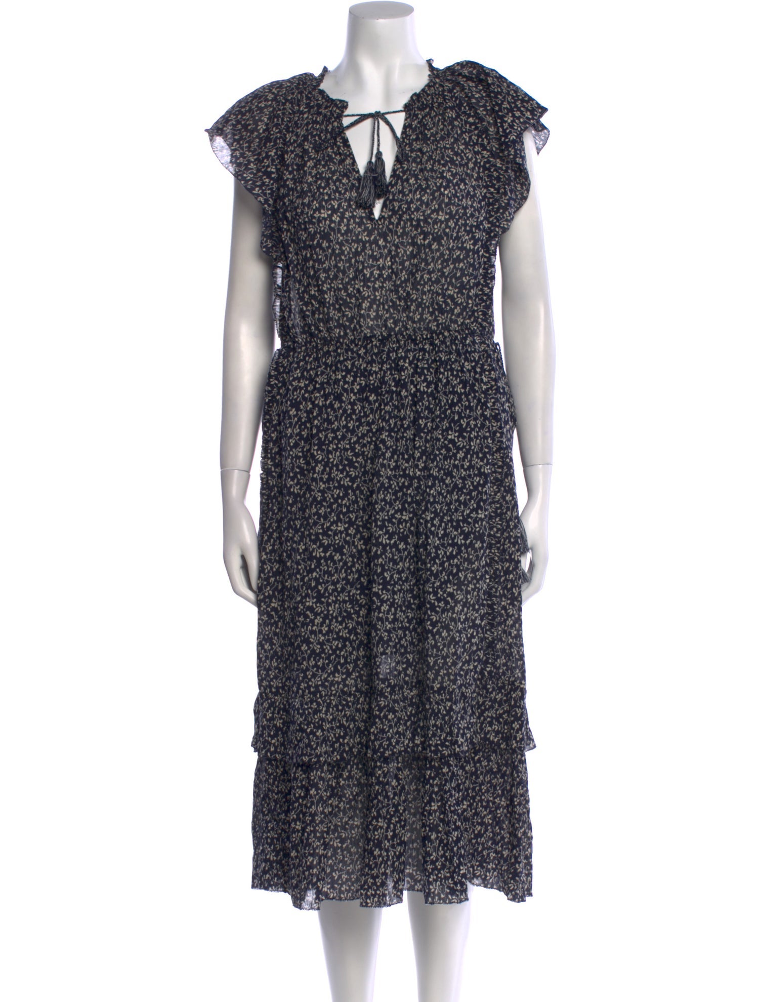 Ulla Johnson Floral Print Midi Length Dress w/ Tags