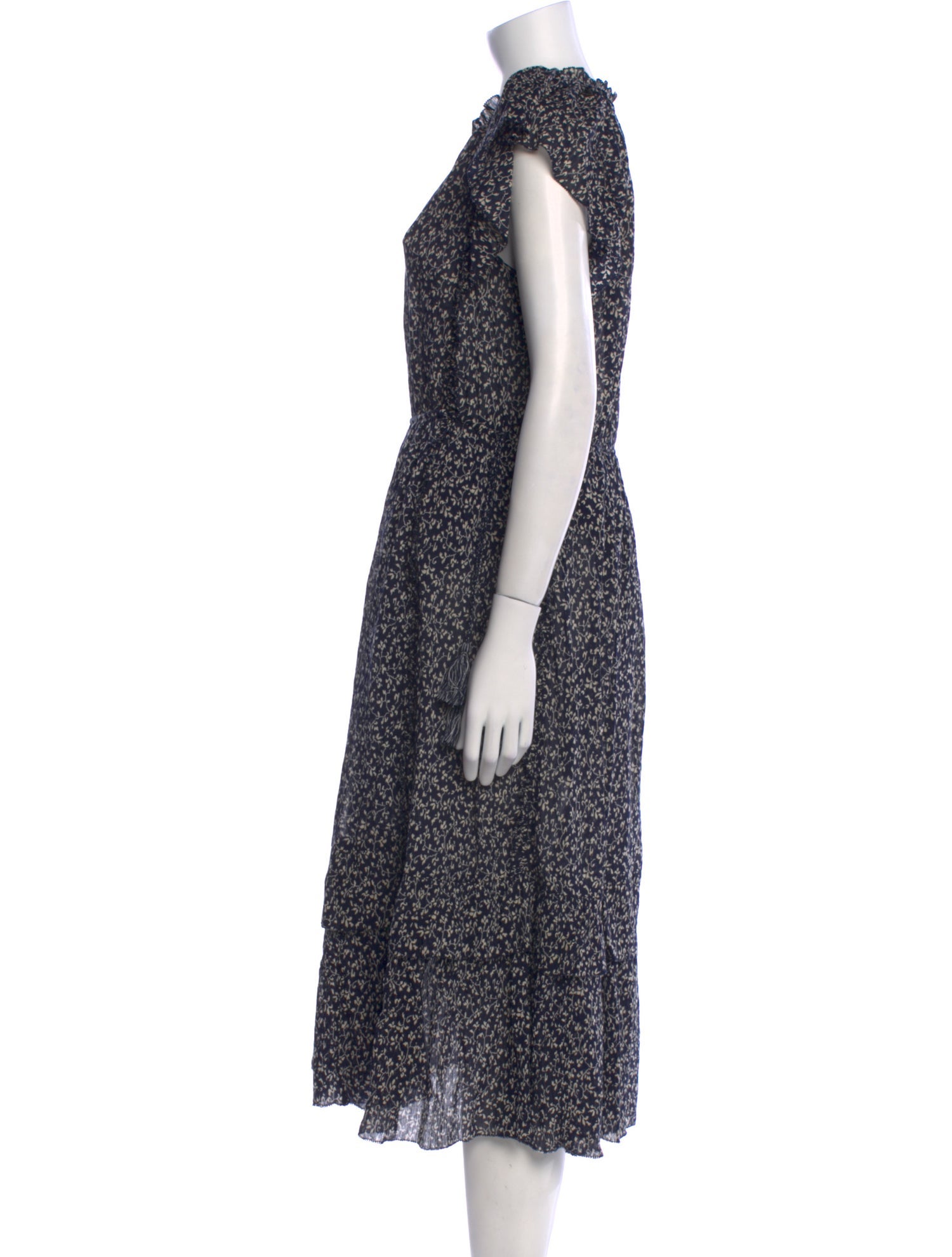 Ulla Johnson Floral Print Midi Length Dress w/ Tags