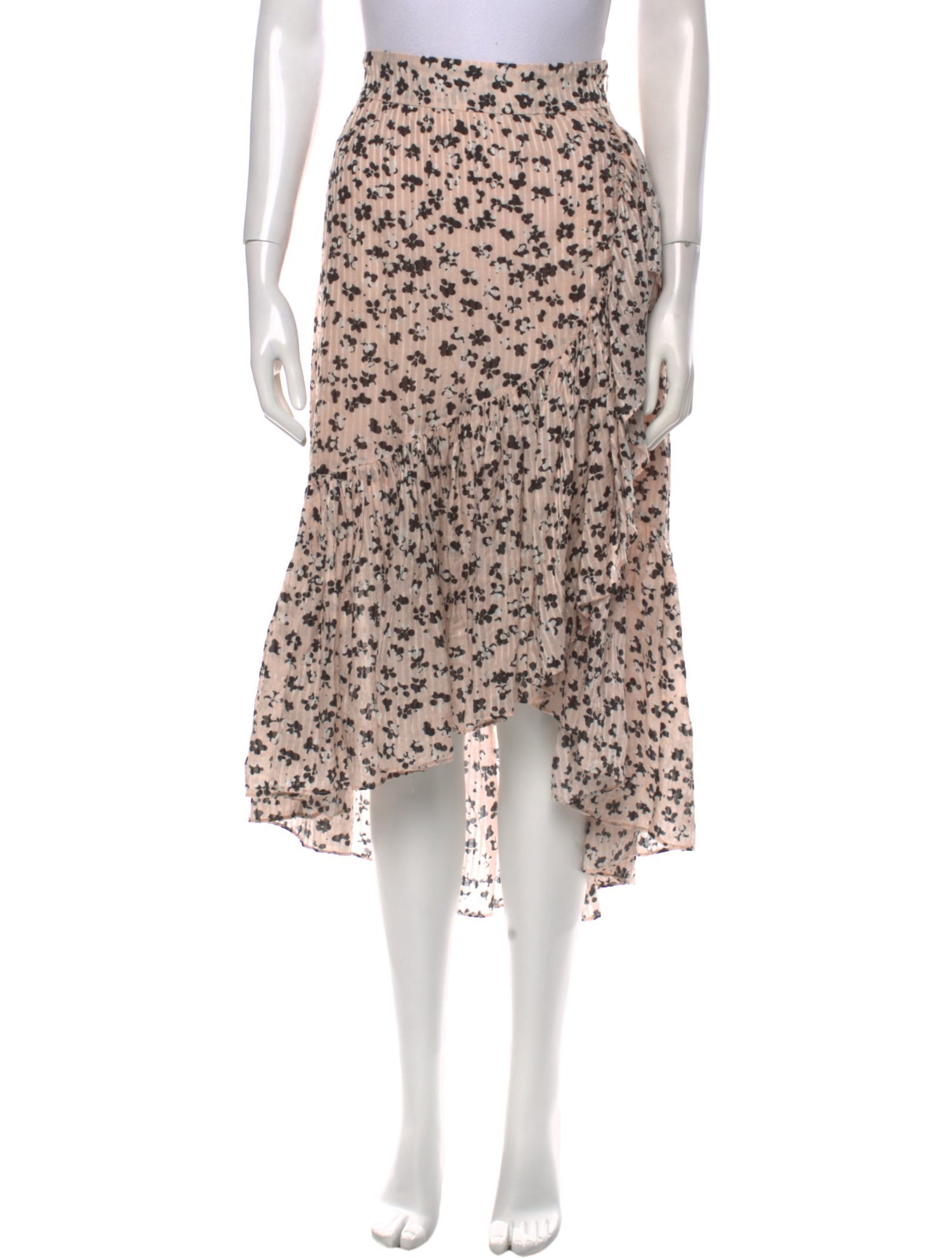 Ulla Johnson Floral Print Midi Length Skirt