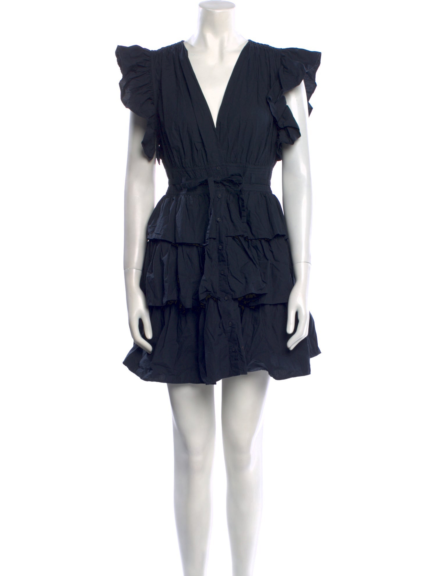 Ulla Johnson V-Neck Mini Dress