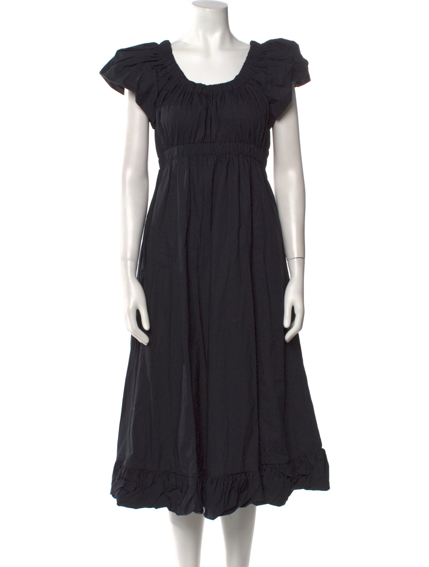 Ulla Johnson Scoop Neck Midi Length Dress