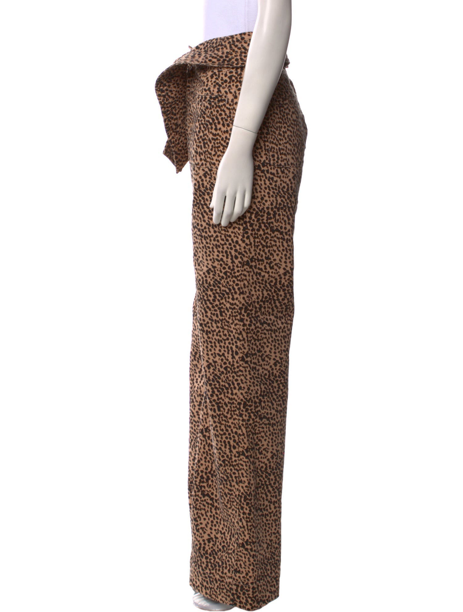 Ulla Johnson Animal Print Wide Leg Pants