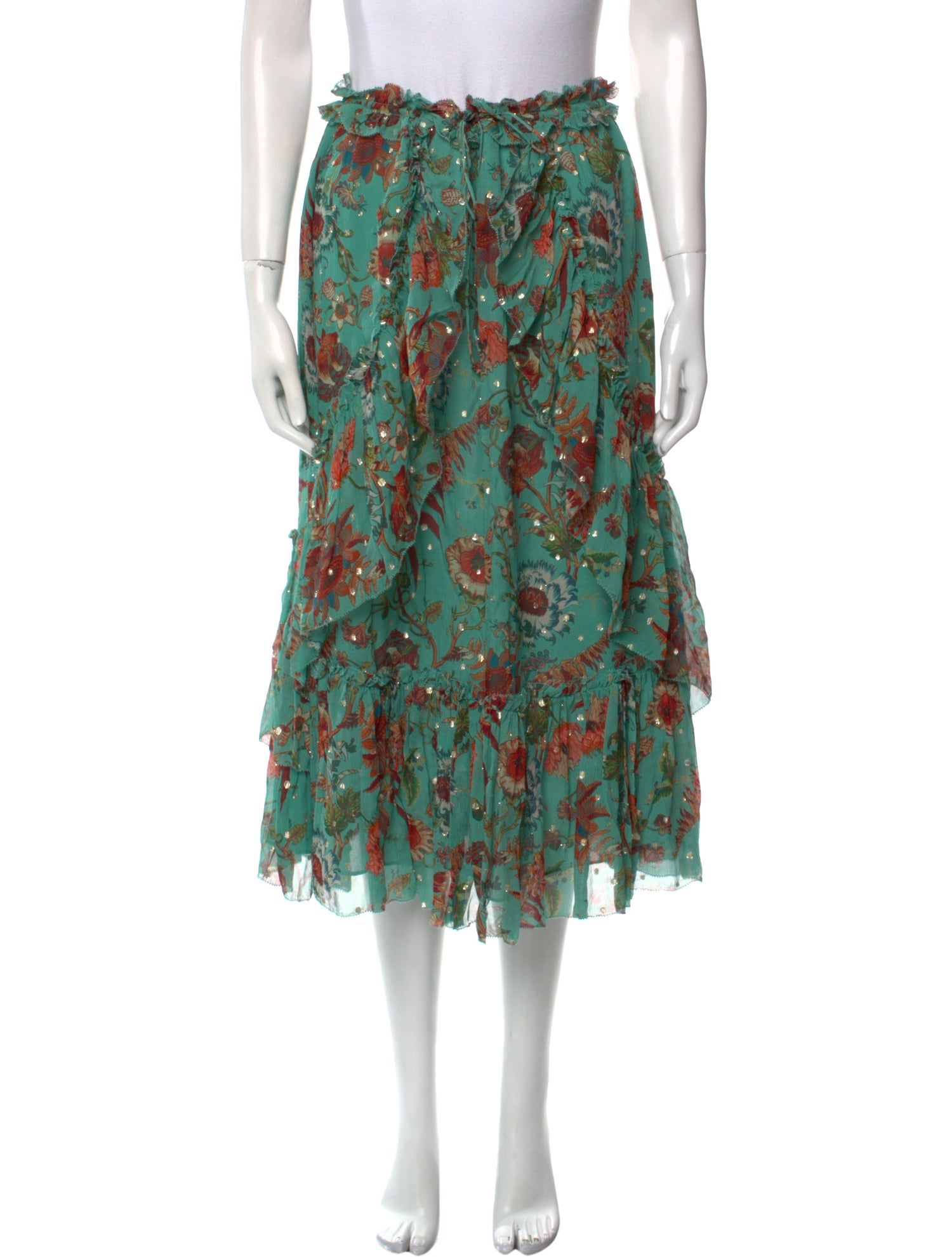 Ulla Johnson Silk Midi Length Skirt w/ Tags