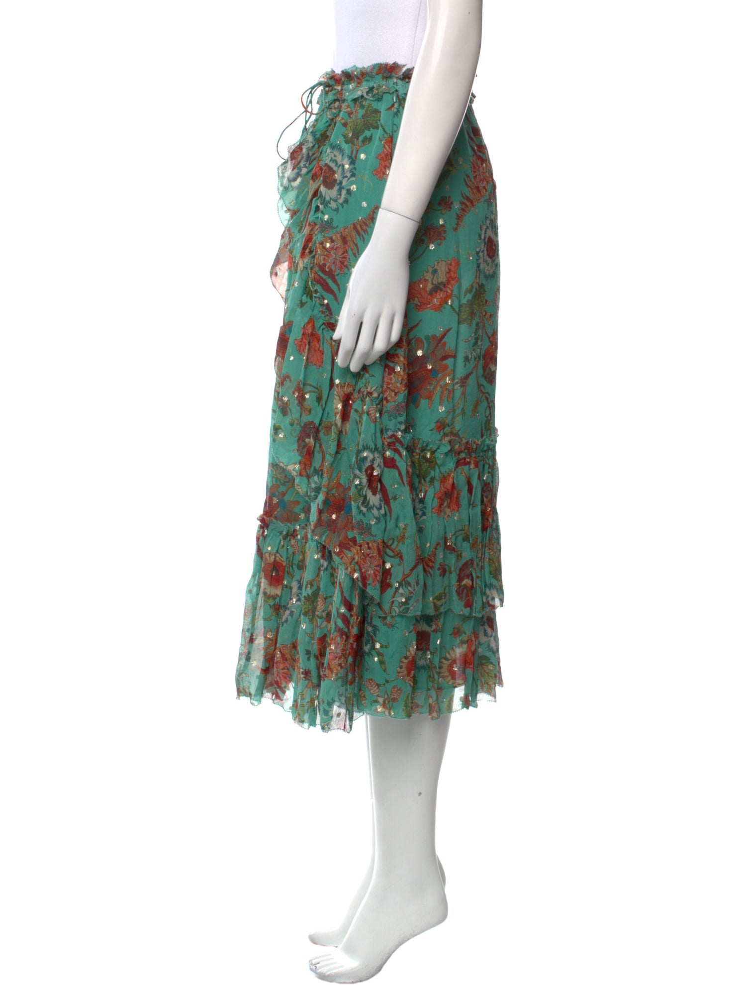 Ulla Johnson Silk Midi Length Skirt w/ Tags